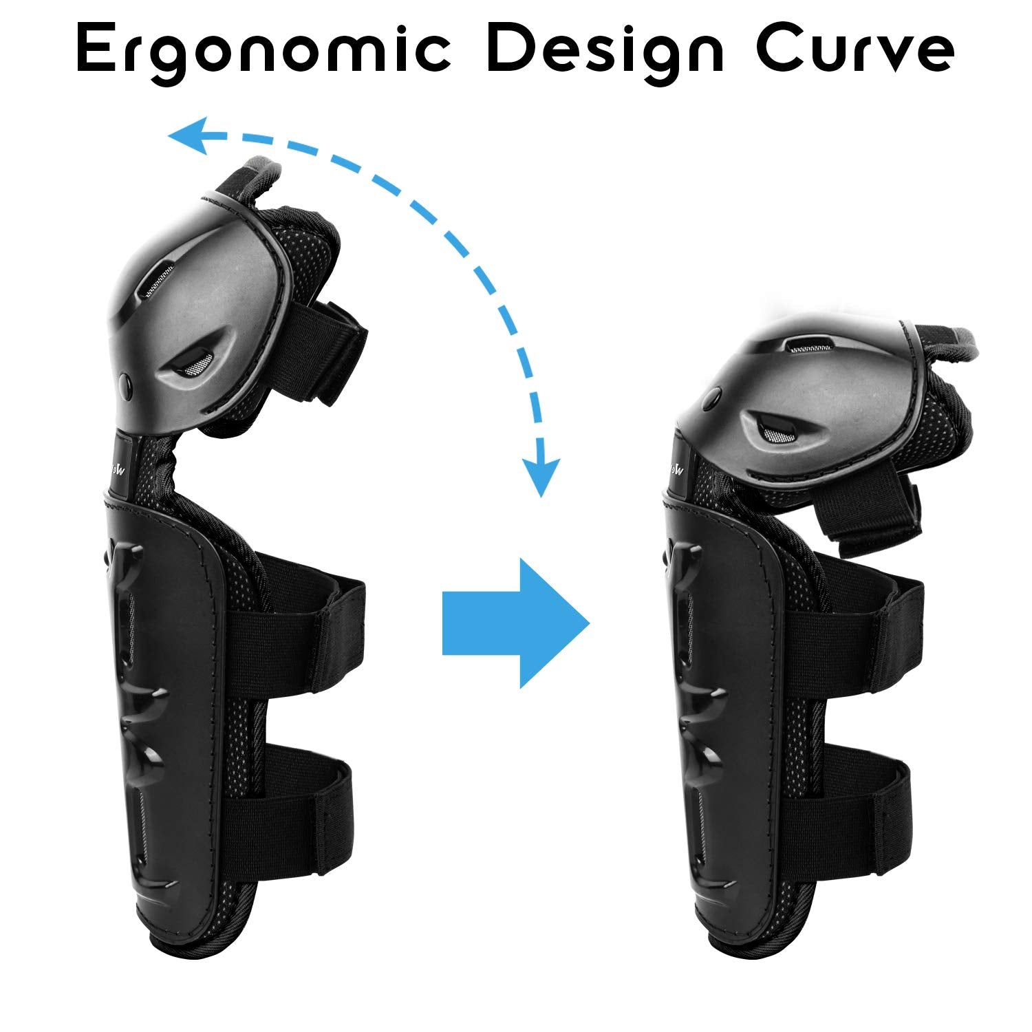 Webetop 4Pcs Knee Shin Guards Elbow Guards Adult Dirt Bike Protective Gear For Men Adjustable Elbow And Knee Pads Motocross Mountain Bike Motorcycle