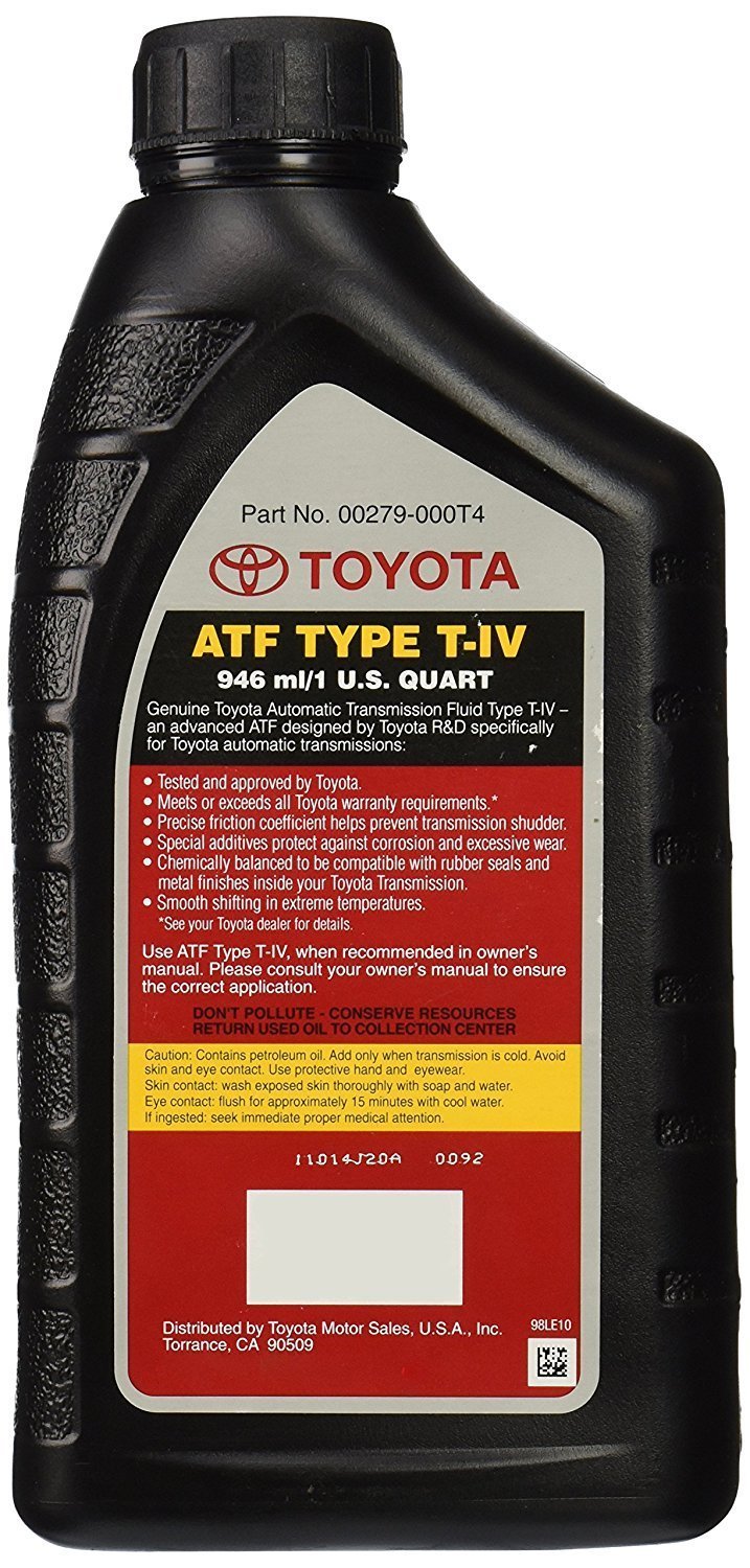 Toyota Automatic Transmission Fluid, 192 Ounces, 6 Pack - High-Quality ATF for Smooth Shifting and Performance