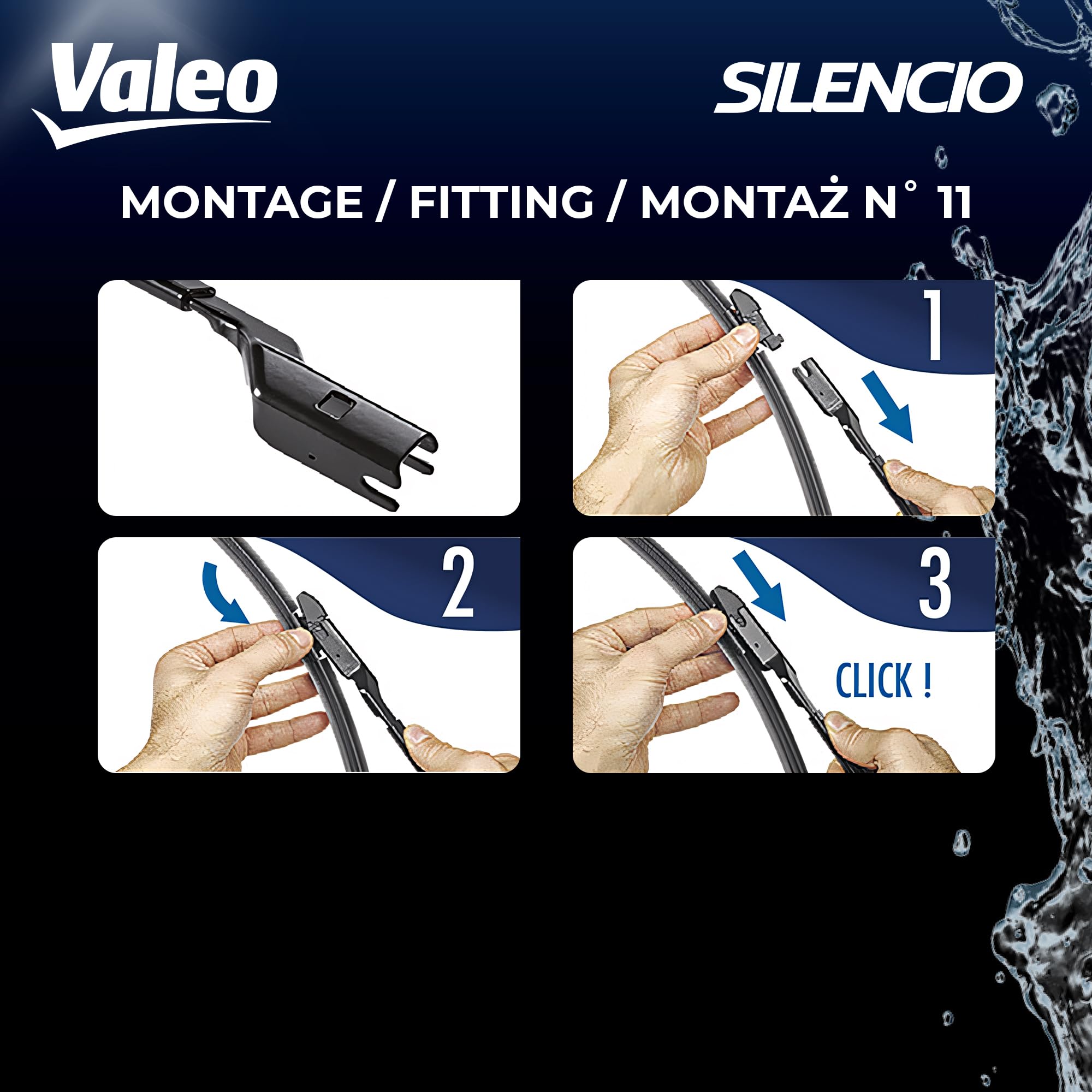 Valeo 574709 (Vm389) Silencio X-Trm Wiper Blade Set - 26''/18'' (Pack Of 2)
