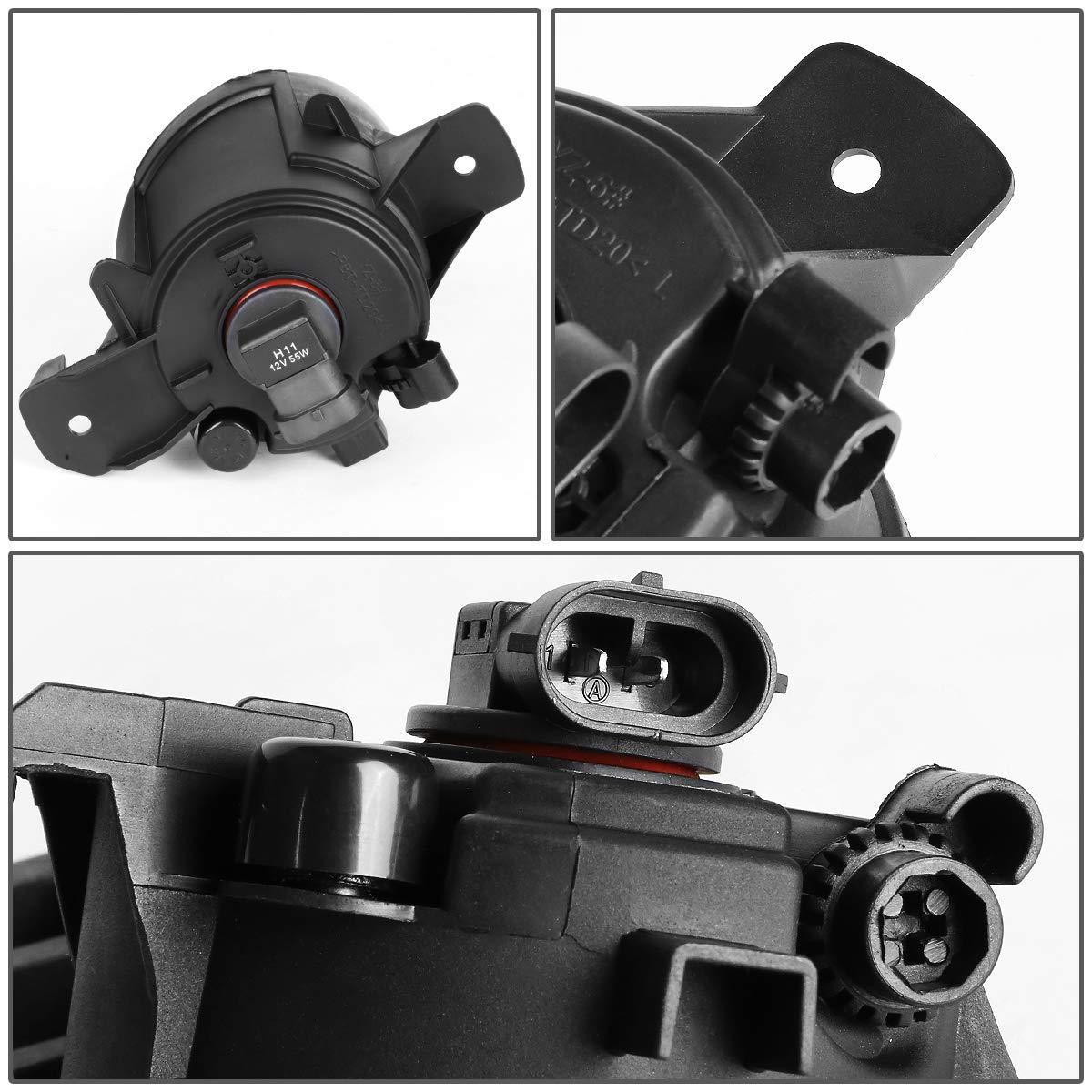 Dna Motoring Fl-Ztl-211-Ch Fog Light Driver & Passenger Side [Compatible With 11-13 G37 / 13 Jx35 / 08-10 M35 / 08-10 M45]