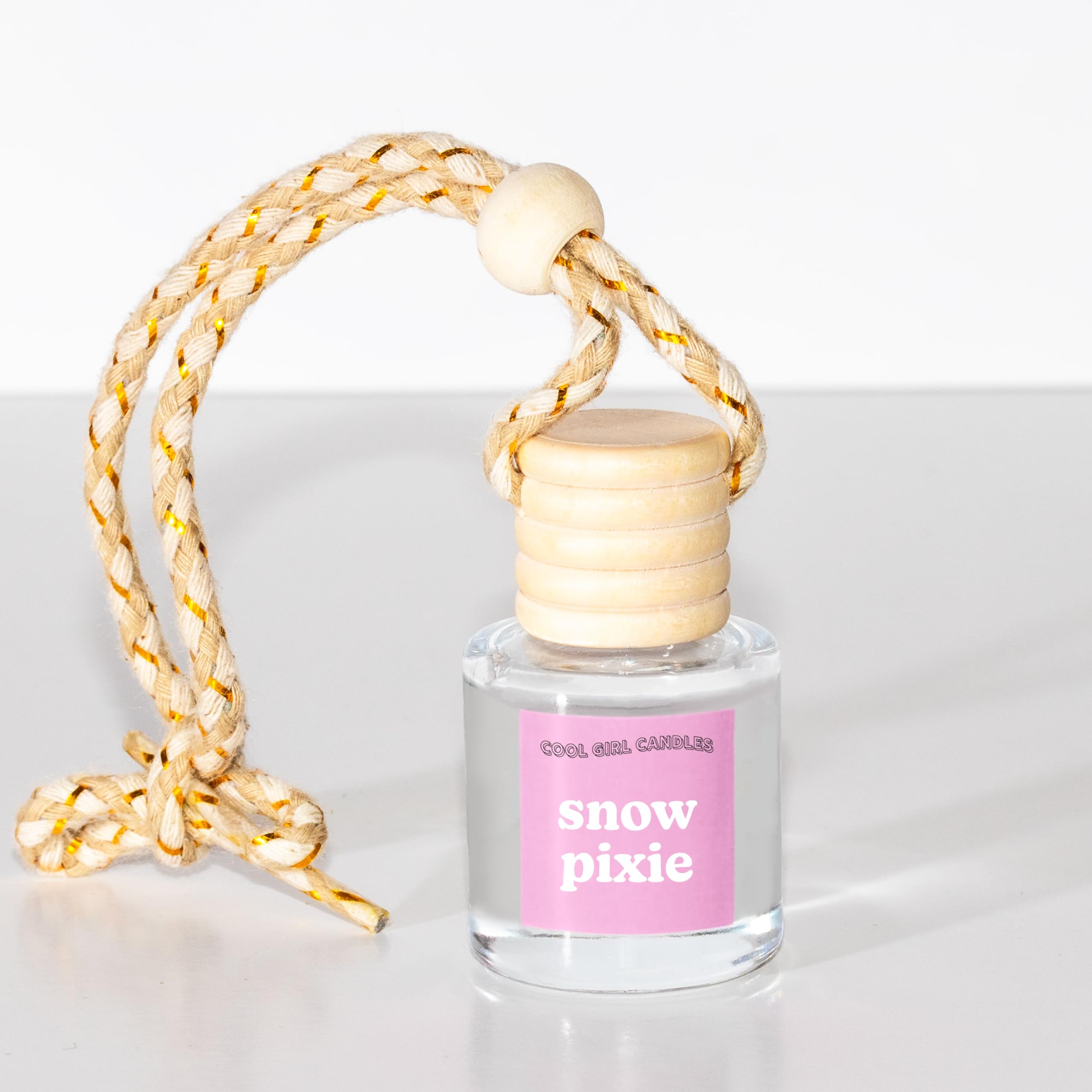 Coolgirlcandles Snow Pixie Car Air Hanging Fragrance Oil Diffuser Car Air Freshener Diffuser For Essential Oils, Scents Aromathe