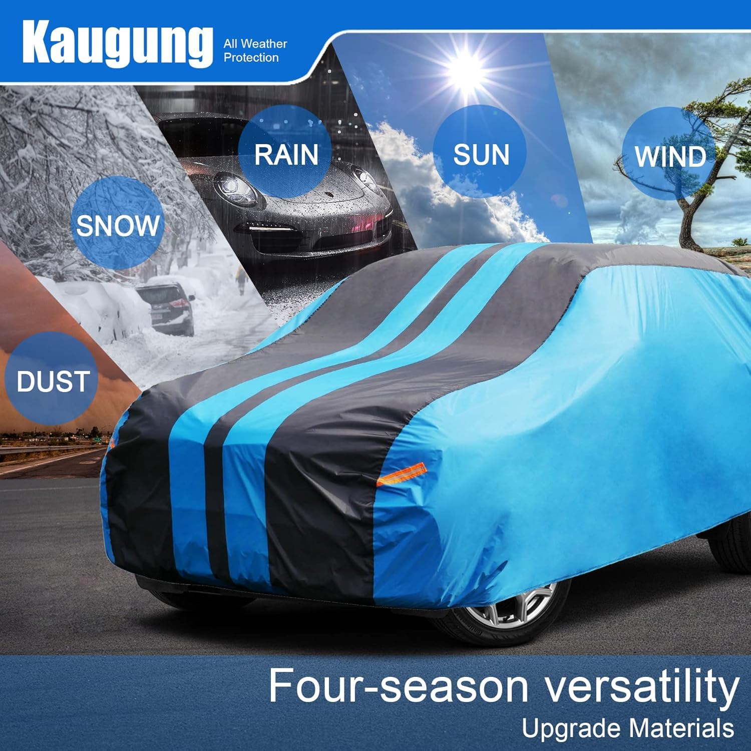 Car Cover Waterproof Custom Fit GMC Terrain (2009-2025), Full Exterior Cover for Automobiles Lightweight Resistant Outdoor Sun U