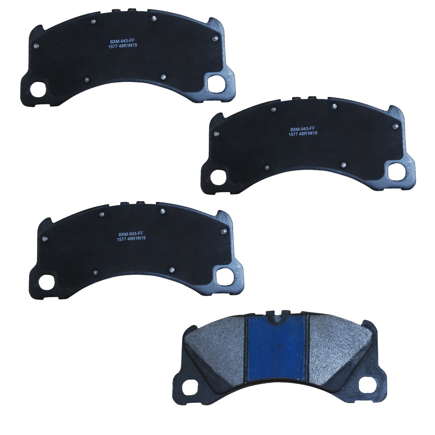 Bendix Premium Sbm1577 Semi-Metallic Front Brake Pads For Porsche Cayenne 2015-2013, Cayenne 2018-2017, Macan 2018-2016, Macan 2