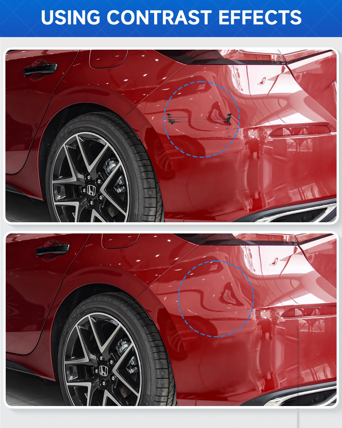 R-569M Radiant Red Metallic Touch Up Paint Compatible with Honda Exact Match Touch Up Paint Car Scratch Repair