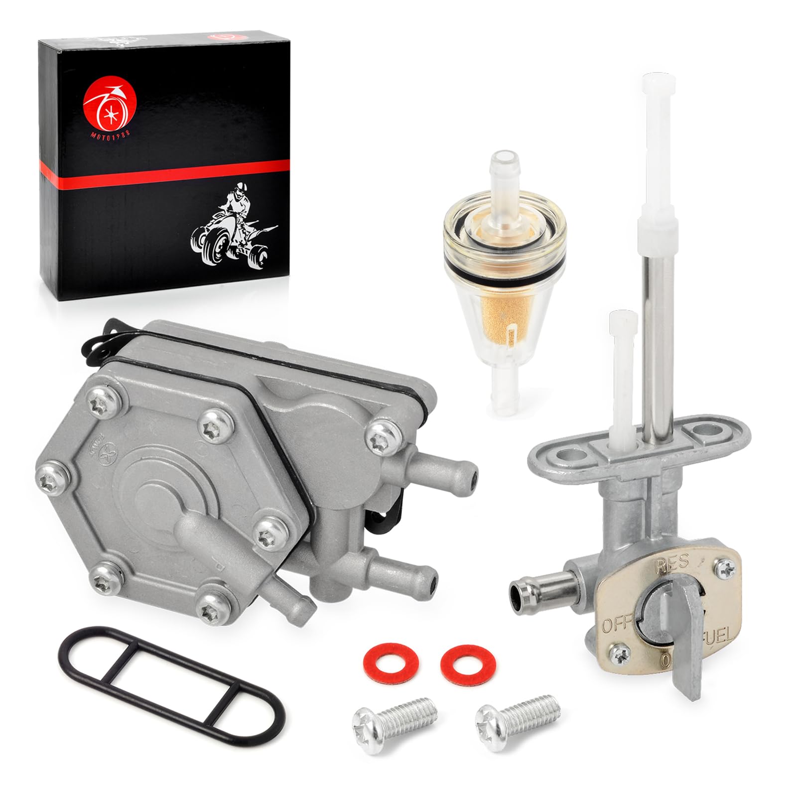 Fuel Valve Petcock And Fuel Pump For Polaris Outlaw 500 Predator 500 2003 2004 2005 2006 2007 7052331 3088070