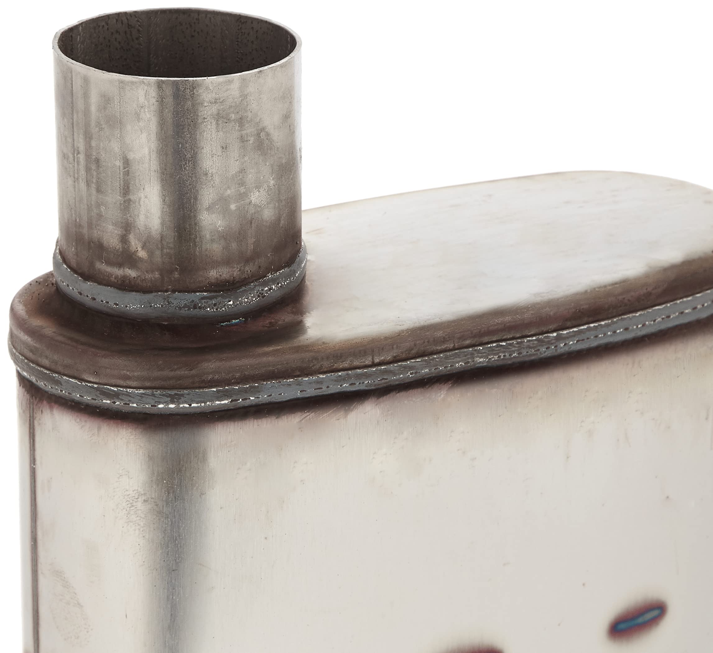 MagnaFlow Performance Exhaust Muffler 13216: 2.5''/2.5'' Inlet/Outlet, 4x9x14'' Oval, Stainless Steel, Satin Finish