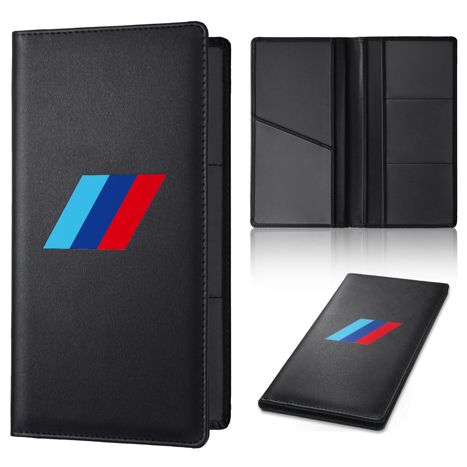 Leather Car Registration And Insurance Cards Holder Compatible With Dodge Challenger Durango Srt 392 Cars, Vehicle Glove Box Car