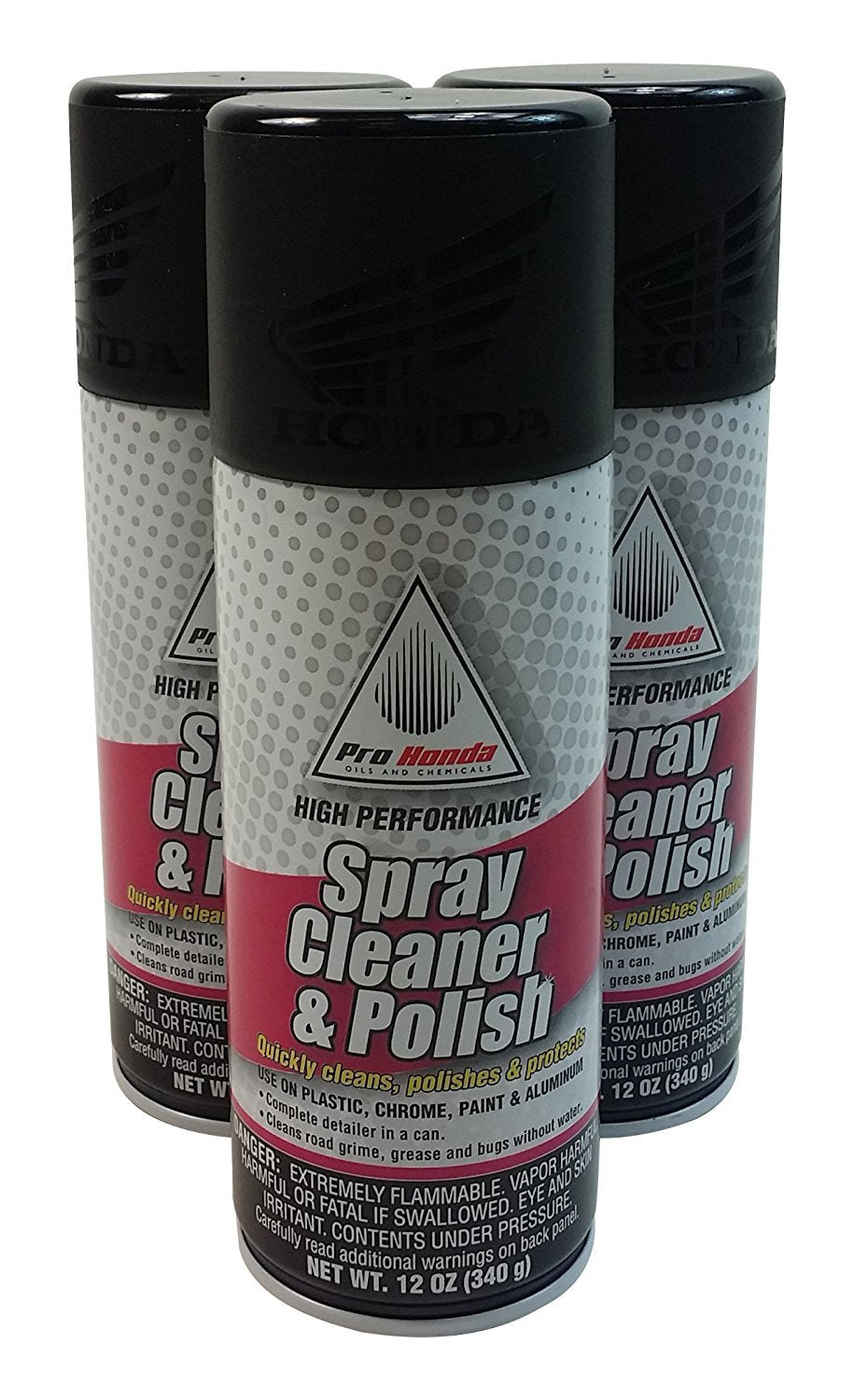 HONDA 08732-SCP00x3 Spray Cleaner and Polish, 12 oz., 3 Cans