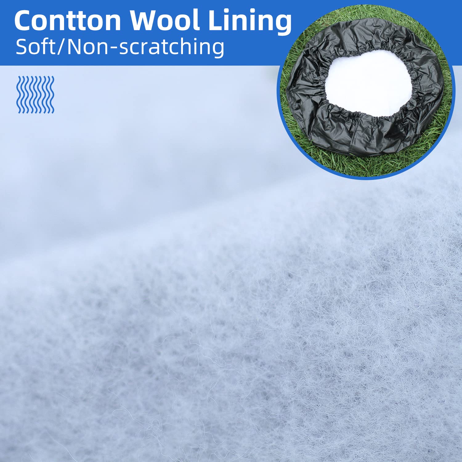 Vinpatio Rv Tire Covers 4 Pack, Waterproof Thickening Leather Tire Cover For Rv Wheel Trailer Camper, Universal Fits Tire Diameters 33-35 Inches, Black
