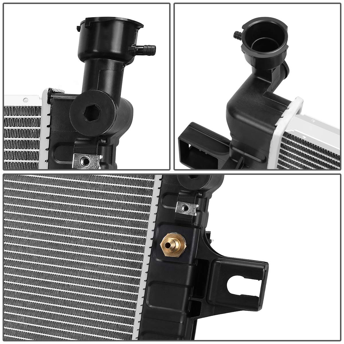 Dna Motoring Oem-Ra-2336 Factory Style Direct Fit Aluminum Core Radiator Compatible With 01-04 Grand Cherokee At, 23-1/8'' W X 2