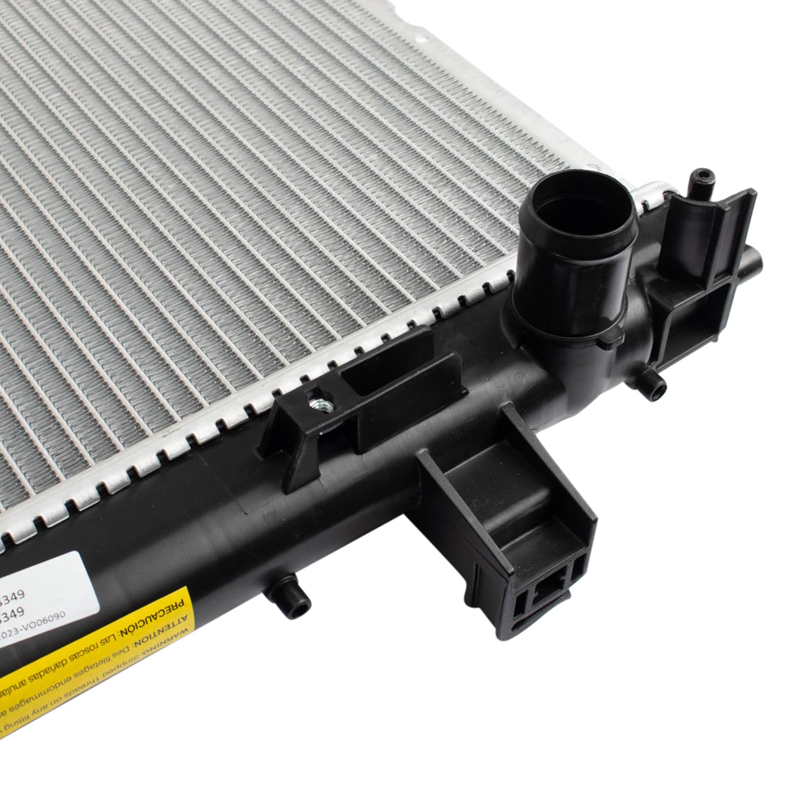 Trq Radiator Assembly Aluminum Core Compatible With 13-16 Cadillac Ats 14-15 Cts Cu13349 Cu13350