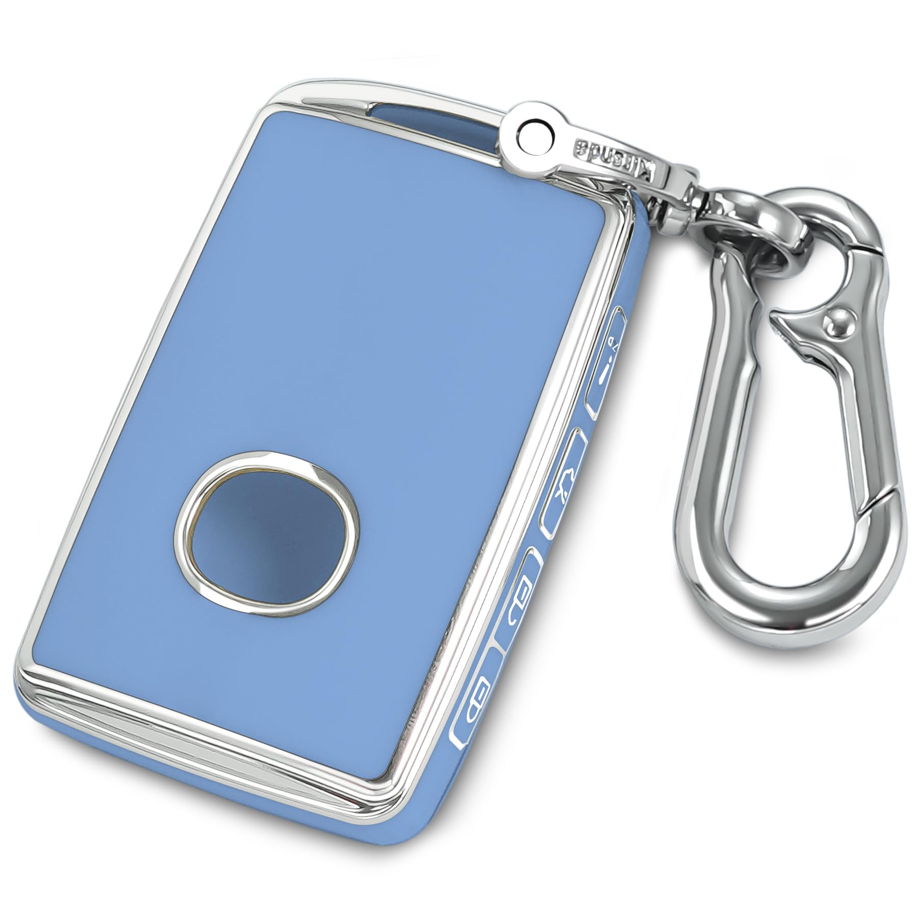 Kirsnda For Mazda Key Fob Cover,Case With Keychain,Soft Tpu Protection Key Shell/Skin,4 Buttons Fit 2019 2020 2021 For Mazda 3,H