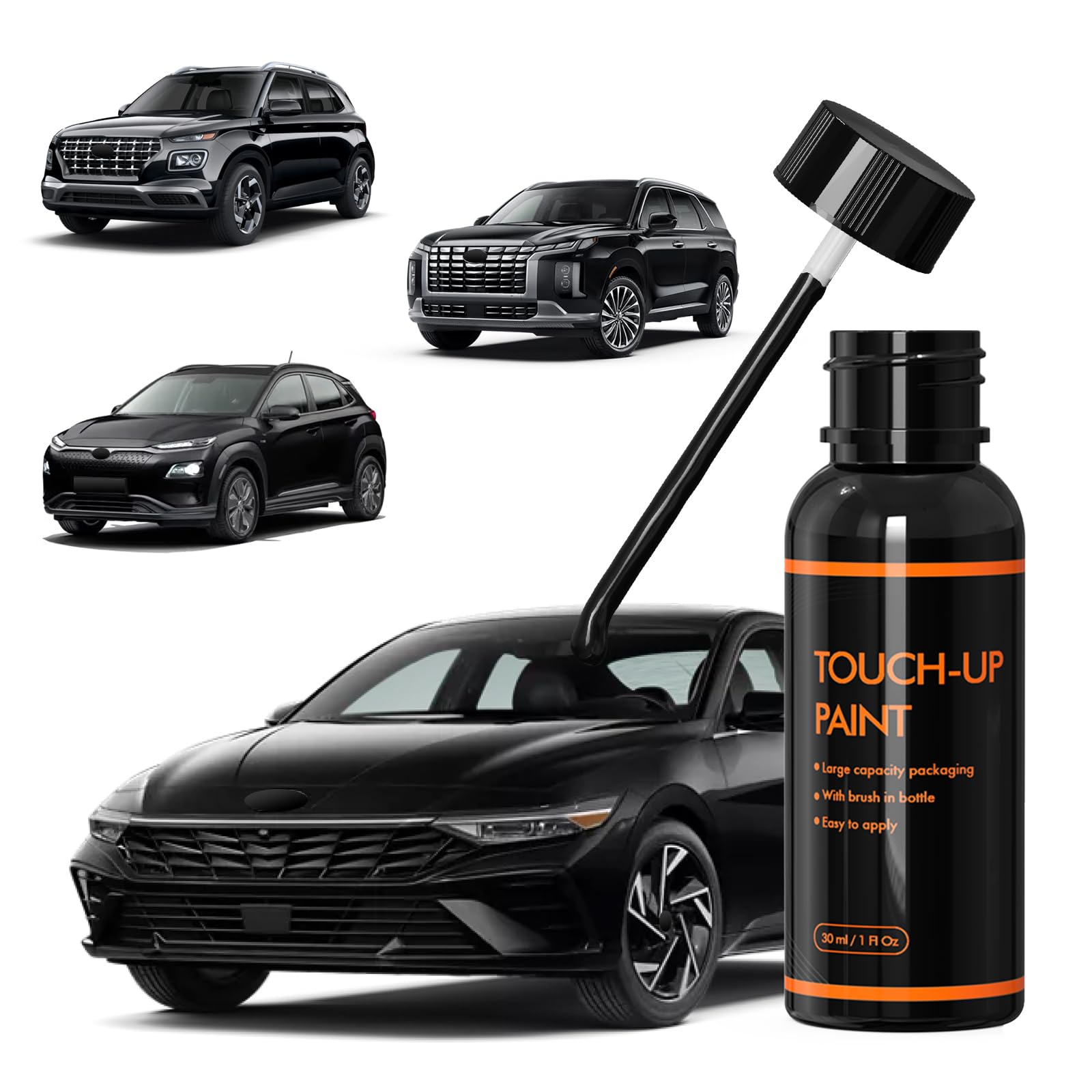 Xtryfun A2B Abyss/Onyx Black Touch Up Paint For Hyundai, Diy Car Paint Scratch Repair Kit, Automotive Paint, Quick & Easy Fix Sc