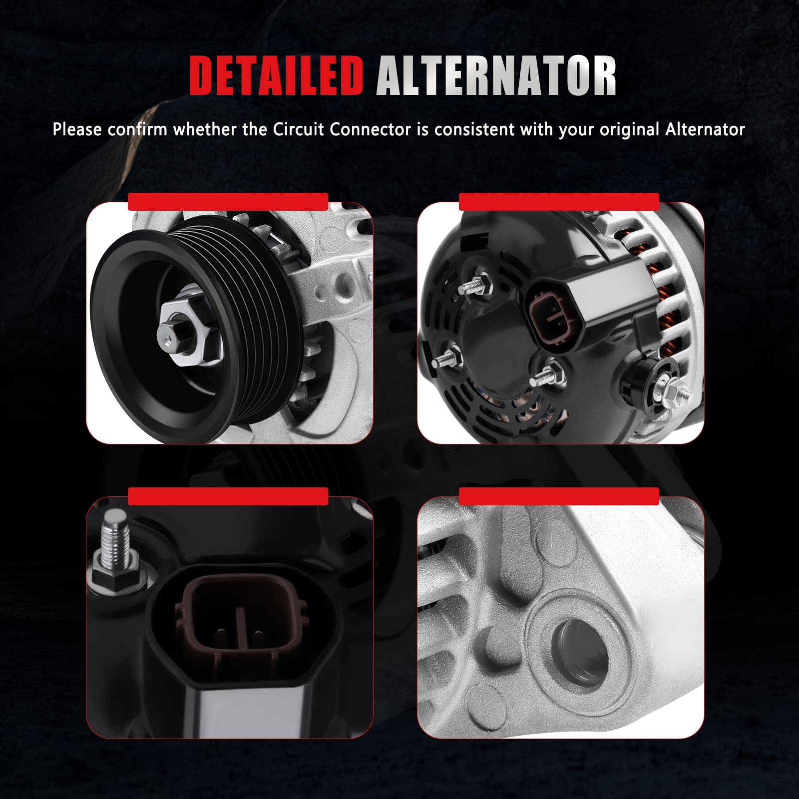 Gdsmotu And0339 11150 11151 31100-Rdj-A01 Alternator Compatible With For Acura Mdx Rl Tl For Honda Odyssey Pilot Ridgeline 3.2 3