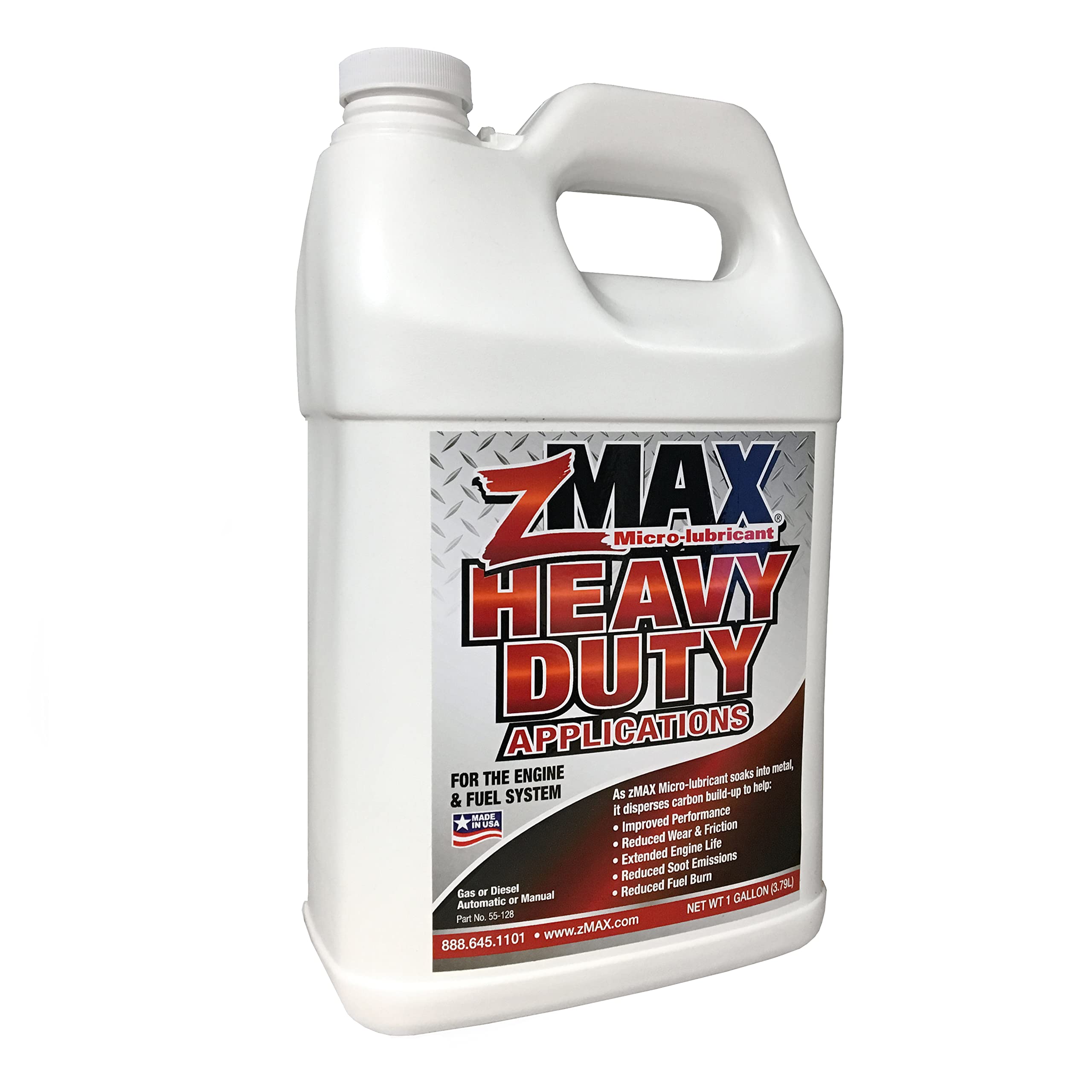 Zmax 55-128 - Heavy Duty Multi-Purpose Formula For Engine & Fuel Systems - Easy To Use - Reduces Carbon Build-Up - Lubricates Me