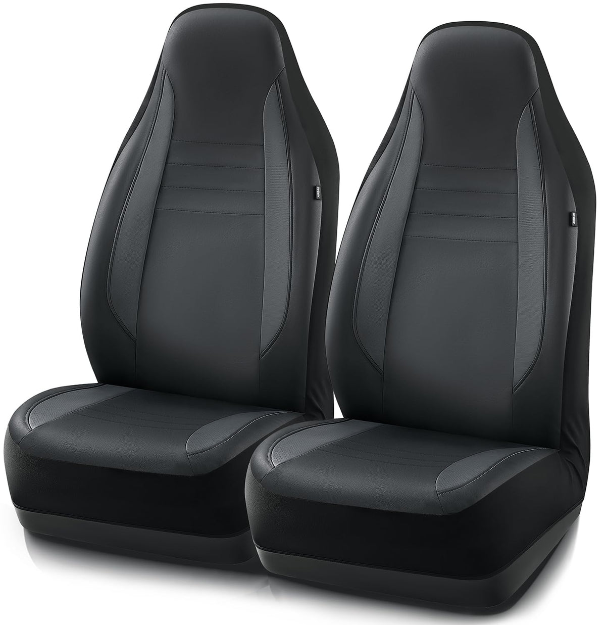 Road Comforts Car Seat Covers, Leather Seat Covers, Airbag Compatible, Not Seat Belt Compatible, Premium High-Back Automotive Se