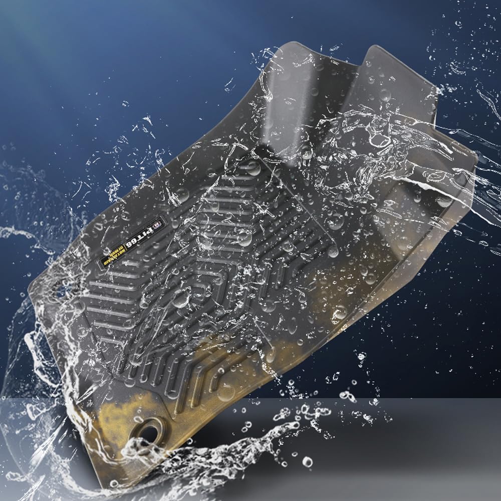 Pit66 Floor Mats Cargo Liner Compatible With Honda Civic Sedan 4-Door 2016-2021/Fit Hatchback 2016-2021/Fit Coupe 2Door 2016-202