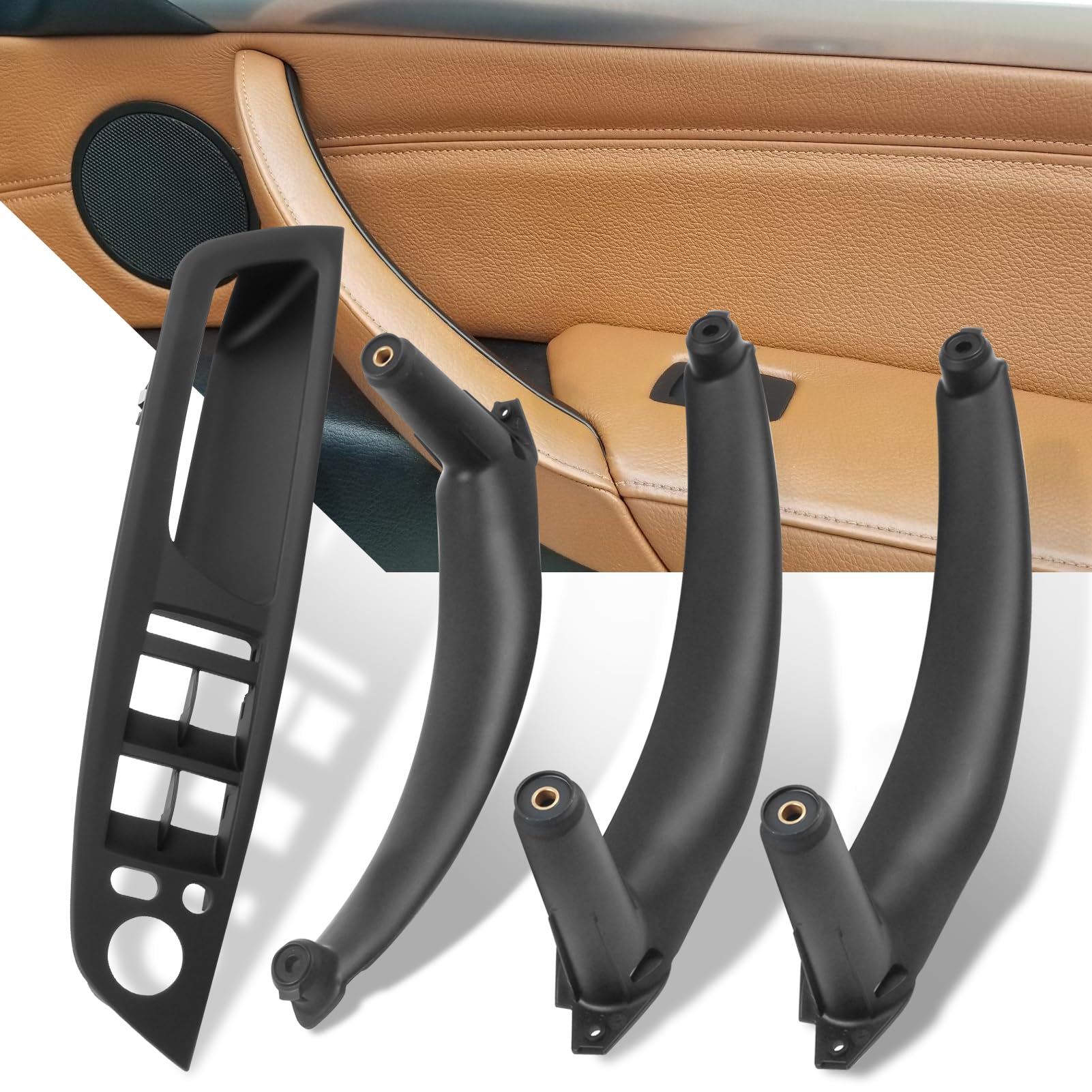 Jaronx Compatible With Bmw Door Handle Replacement X5 E70/X6 E71,4Pcs Driver Side And Passenger Side Interior Door Handle For Bm