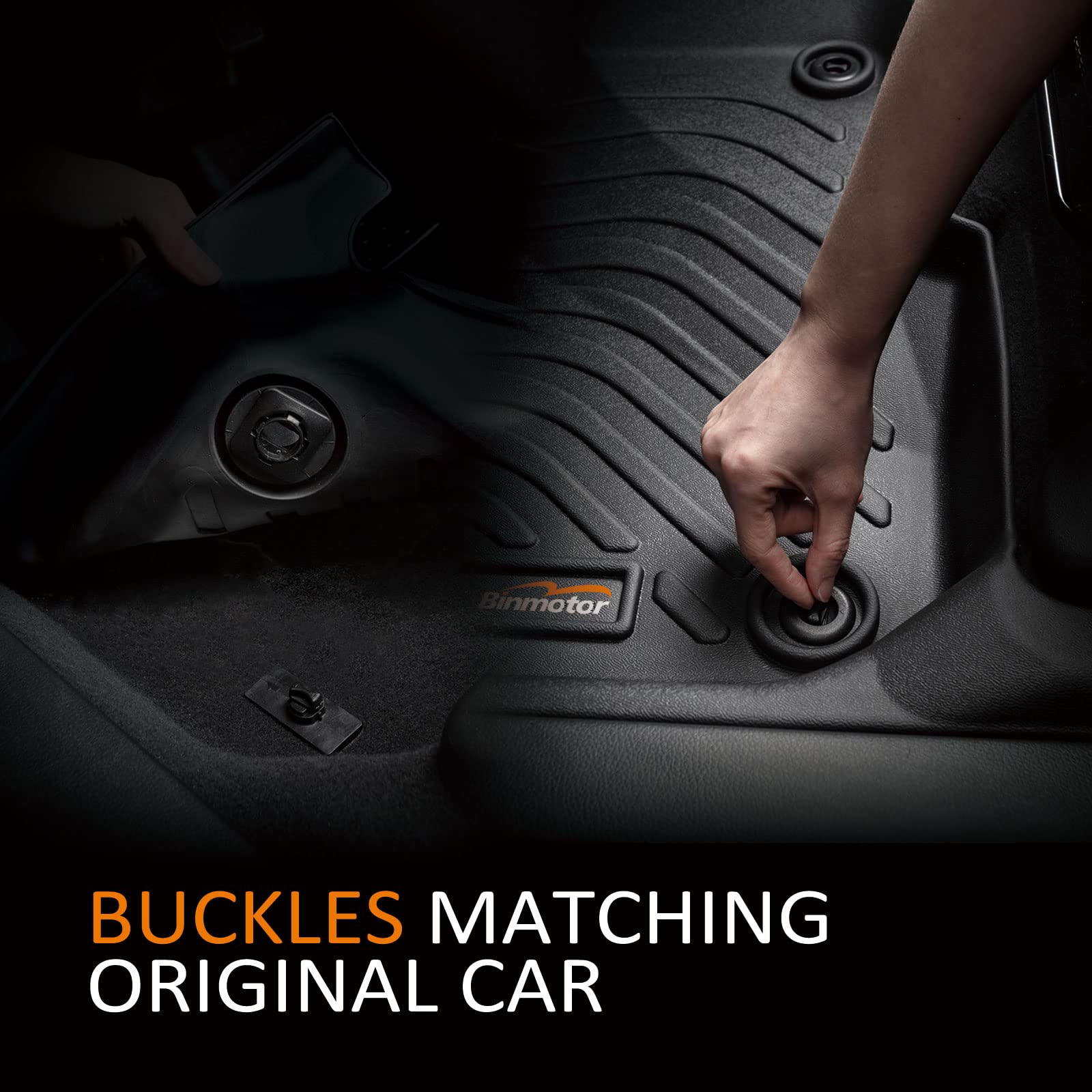 Binmotor-Floor Mats and Cargo Mat for Subaru Crosstrek 2018-2023 / for Subaru Impreza 2017-2023 (Not Hybrid Models), All Weather