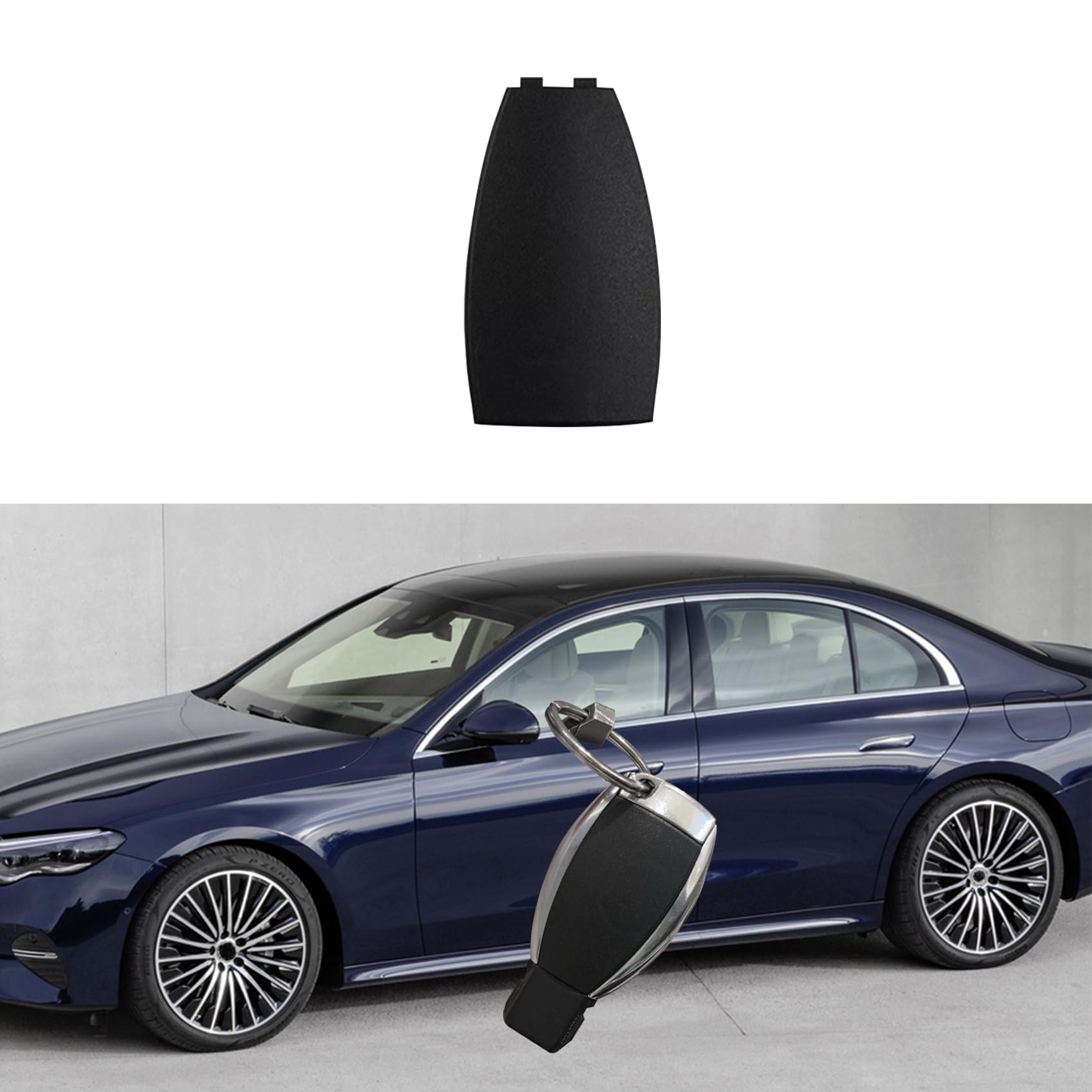 PACLVIO Car Key Rear Cover Replacement, Key Fob Cover, Car Accessories Key Shell Case Compatible with Mercedes Benz B-Class C-Cl