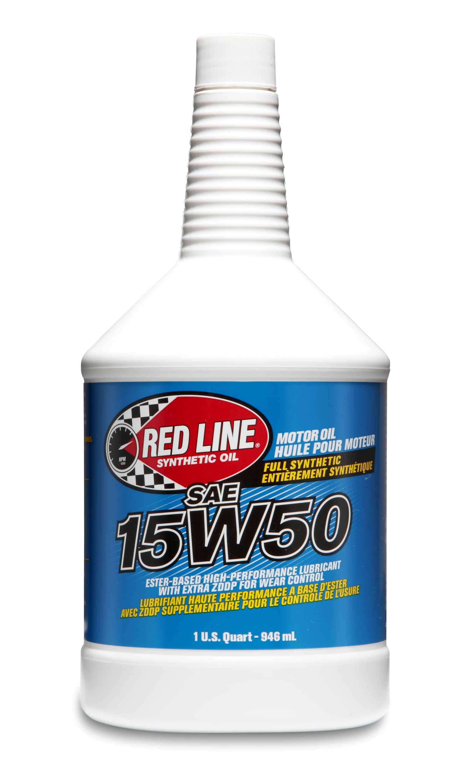 Red Line 11504 SAE 15W50 Fully Synthetic Motor Oil - 1 Quart (12 Pack)