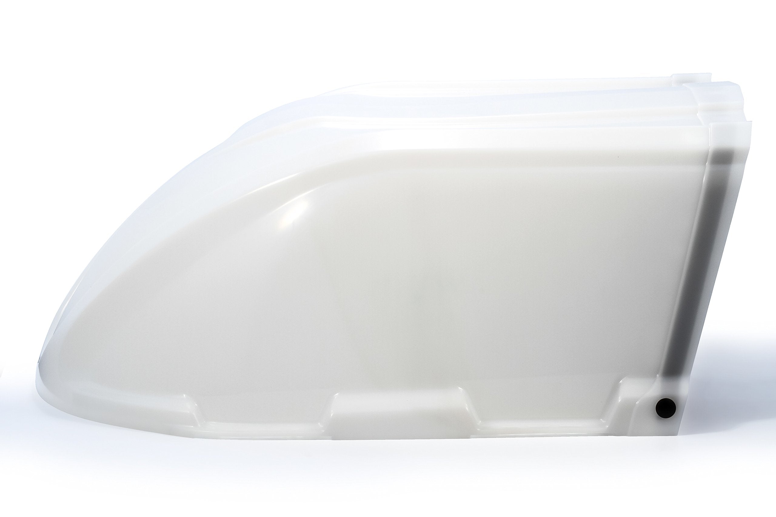 Camco Xlt High Flow Roof Vent Cover, Opens For Easy Cleaning, Aerodynamic Design, Easily Mounts To Rv With Included Hardware-White (40446)