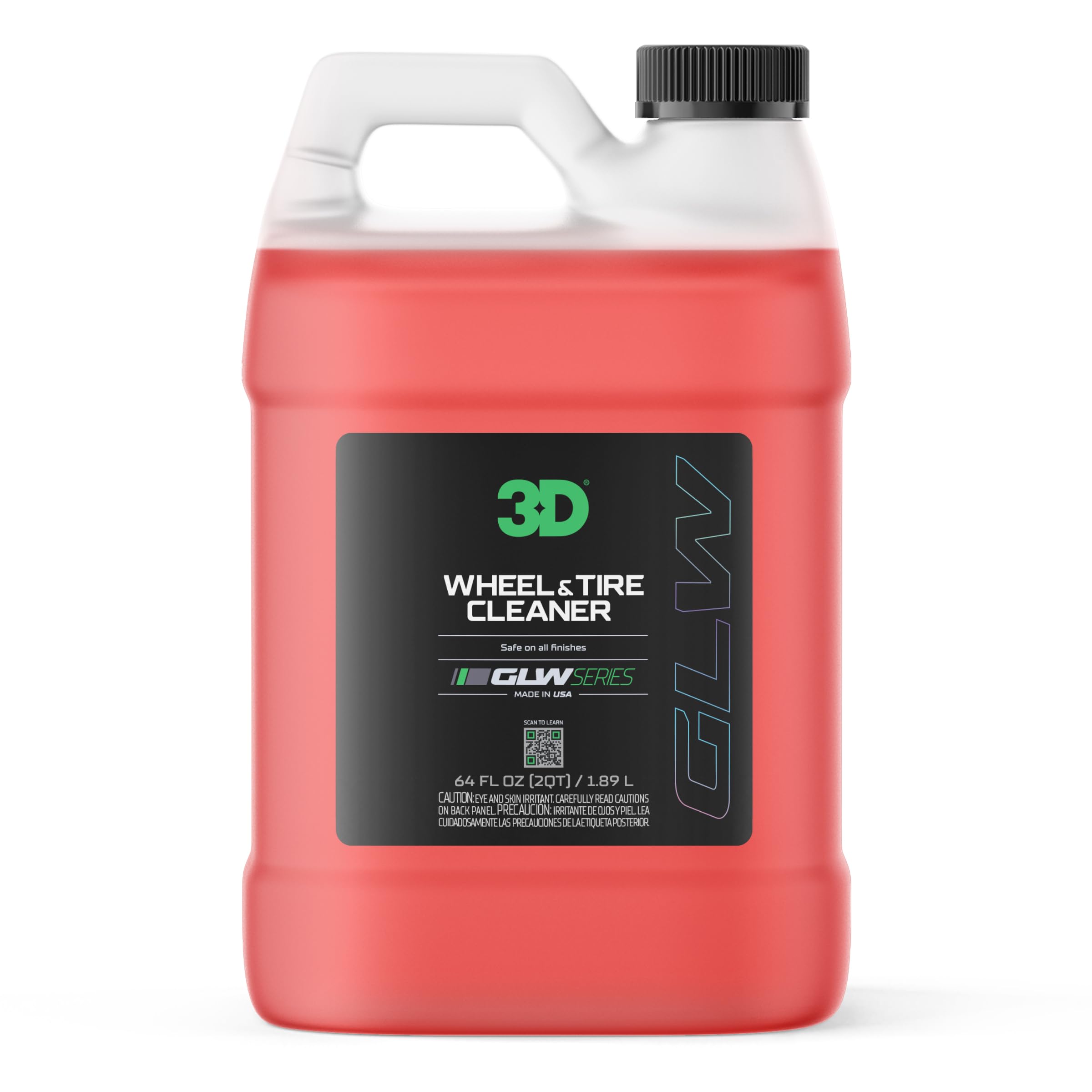 3D GLW Series Wheel & Tire Cleaner - Deep Cleaning All-in-One Formula | Removes Brake Dust, Grime, Tire Browning | Safe on All W
