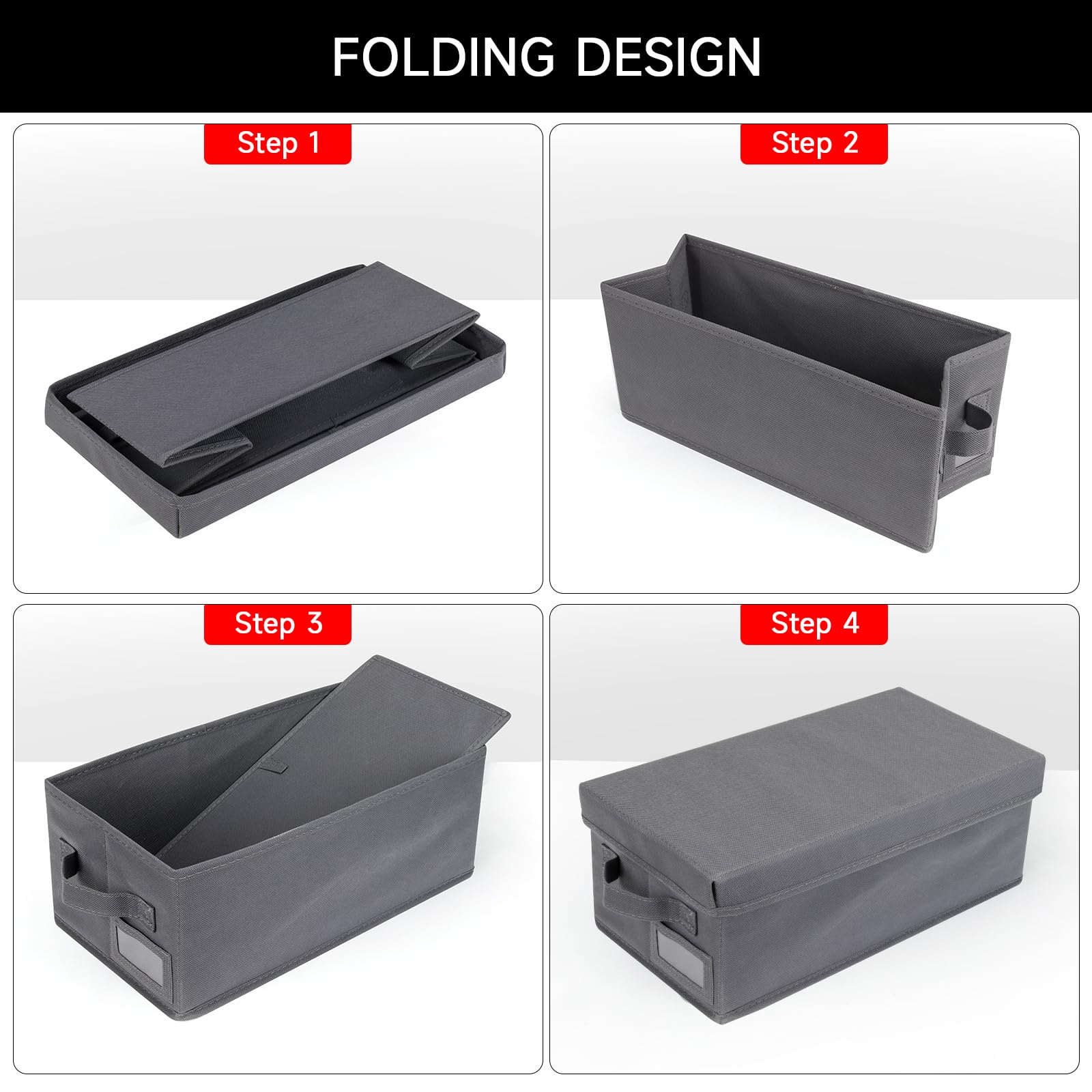 Nuswor Upgrades Dvd Storage Box - Perfect Dvd Case Storage Solution, Stackable Dvd Organizer With Lid, 4Pack Dvd Holder 15.75 X