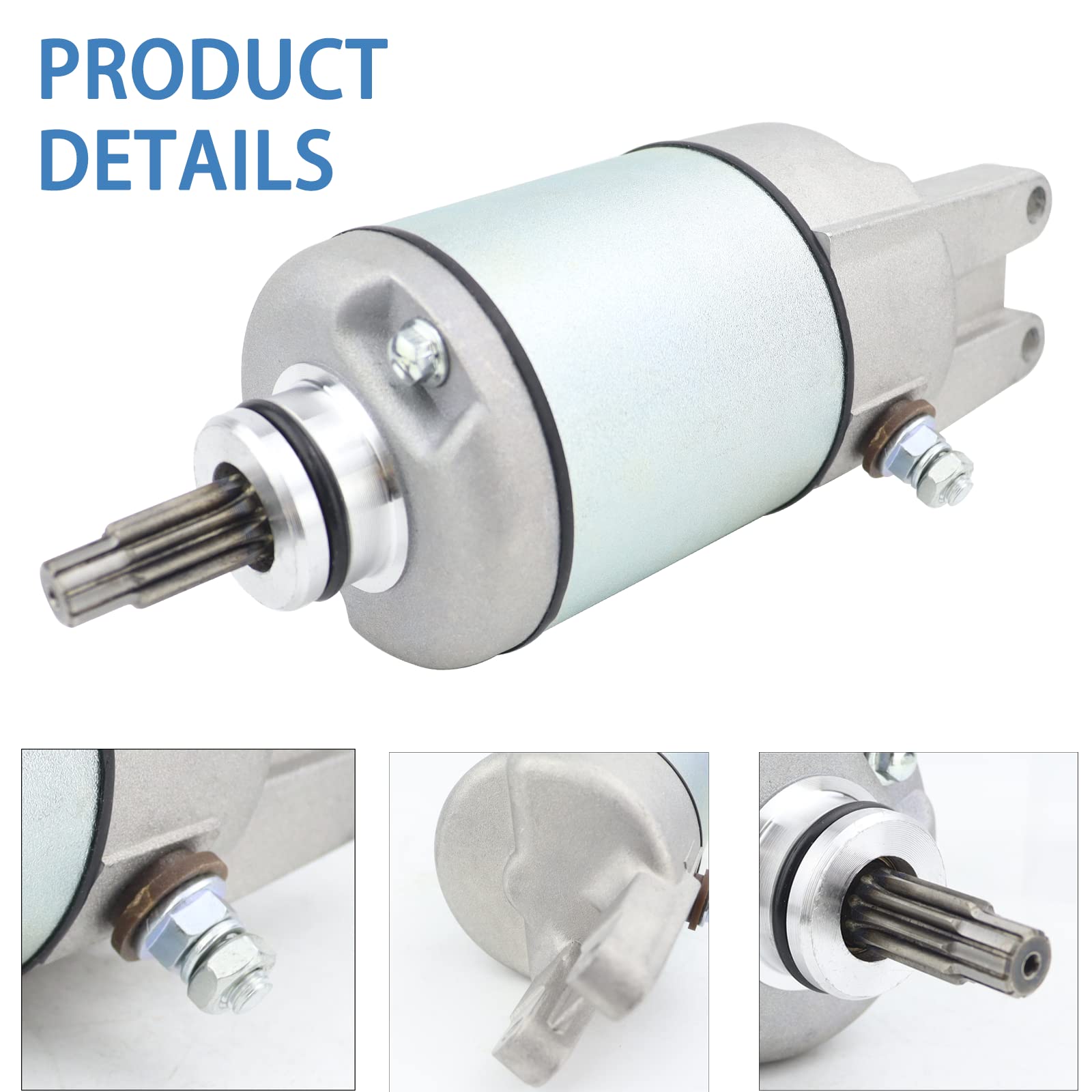 Stabsoli Starter Motor & Solenoid Relay & Ignition Switch For Honda Rancher 420 Trx420 2007-2019 / Foreman 500 Trx500 2012-2019 Replace 31200-Hp5-601 31200-Hr0-F01