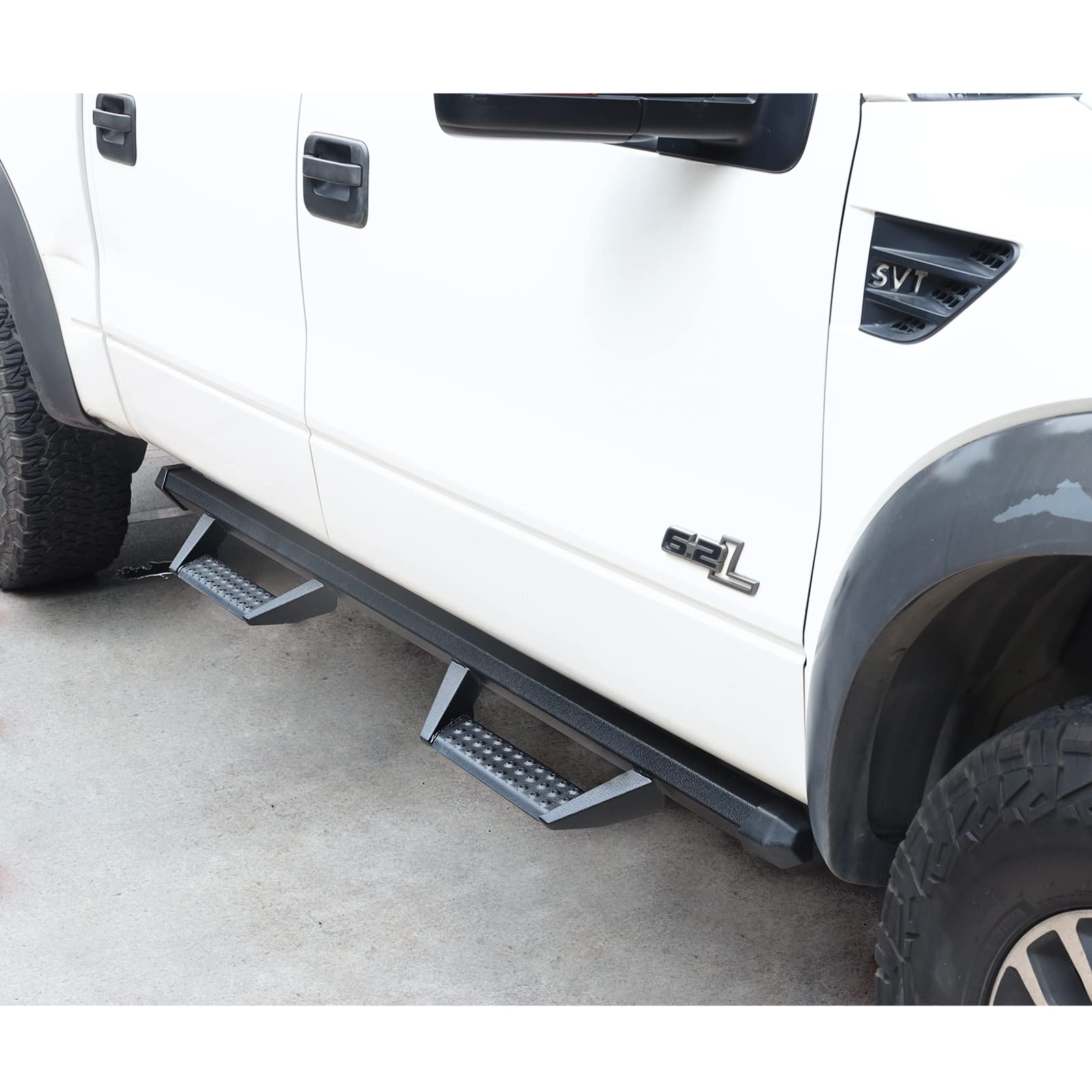 SMANOW Running Boards Side Steps 73 Inch Quad Cab Black Carbon Steel Nerf Bars for 2009-2018 Dodge Ram 1500 & 2010-2024 Ram 2500