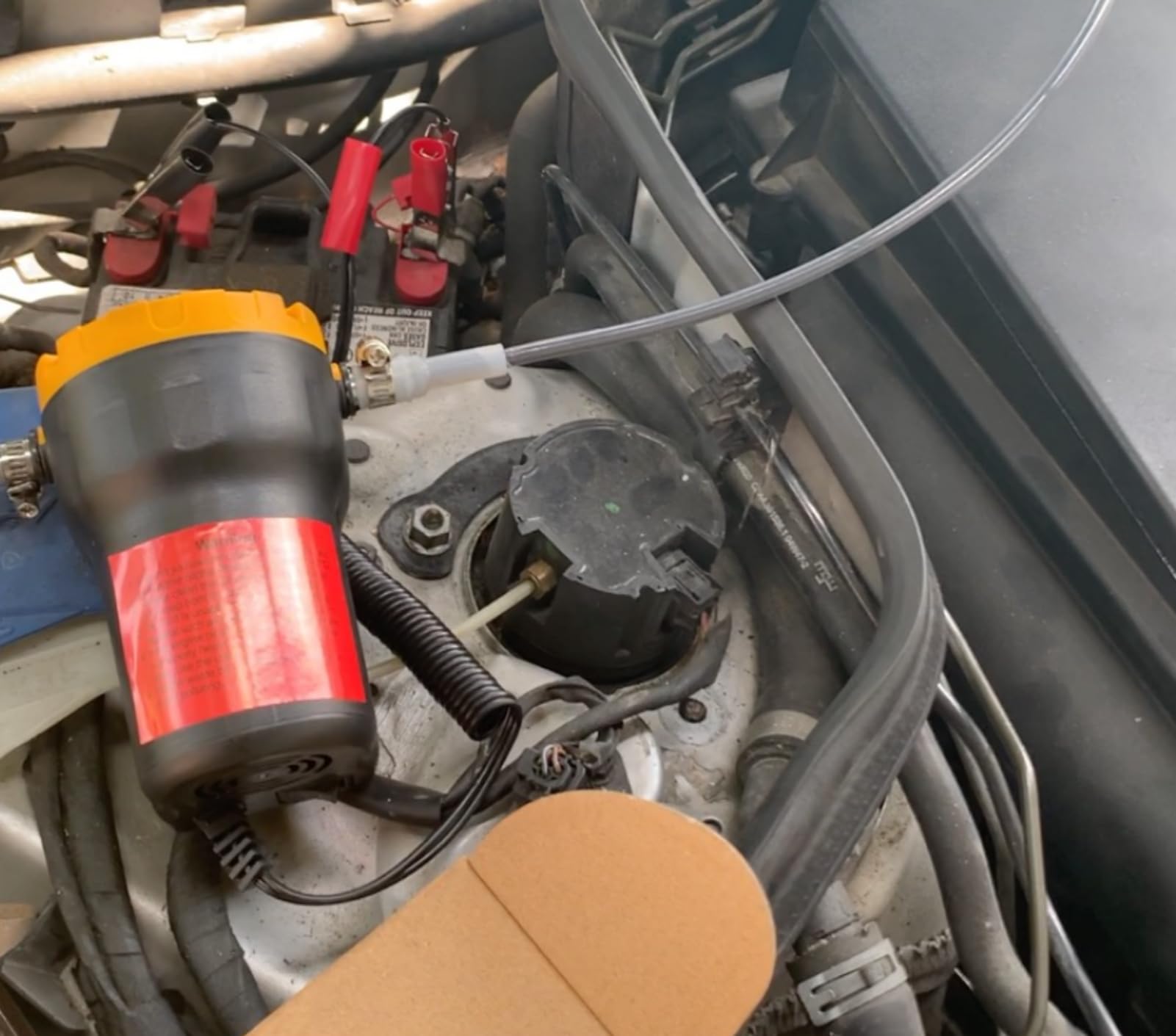 Amarine Made 12V Oil Extractor Pump, 60W Electric Oil Transfer for Cars, RVs, Boats, and Lawn Equipment, Model YI-0564