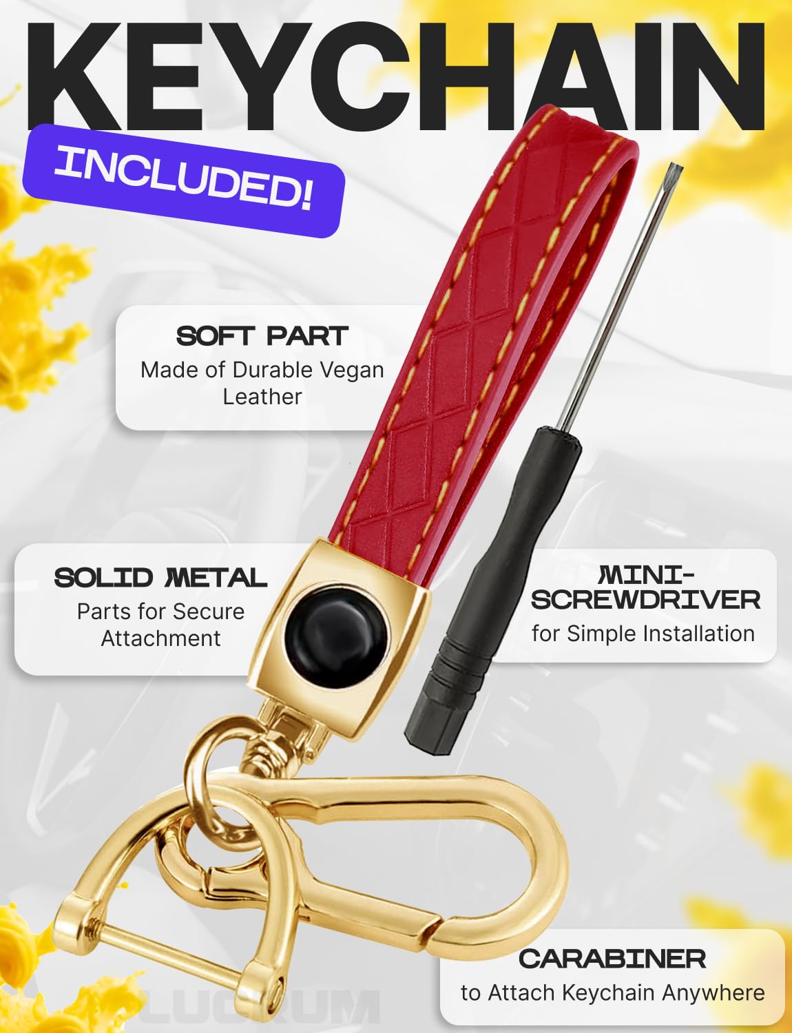 For Honda Civic Key Fob Cover And Leather Keychain - Full Cover Key Case For Honda Accord, Cr-V Se, Crv Lx, Hr-V - 2014-2022 Tpu