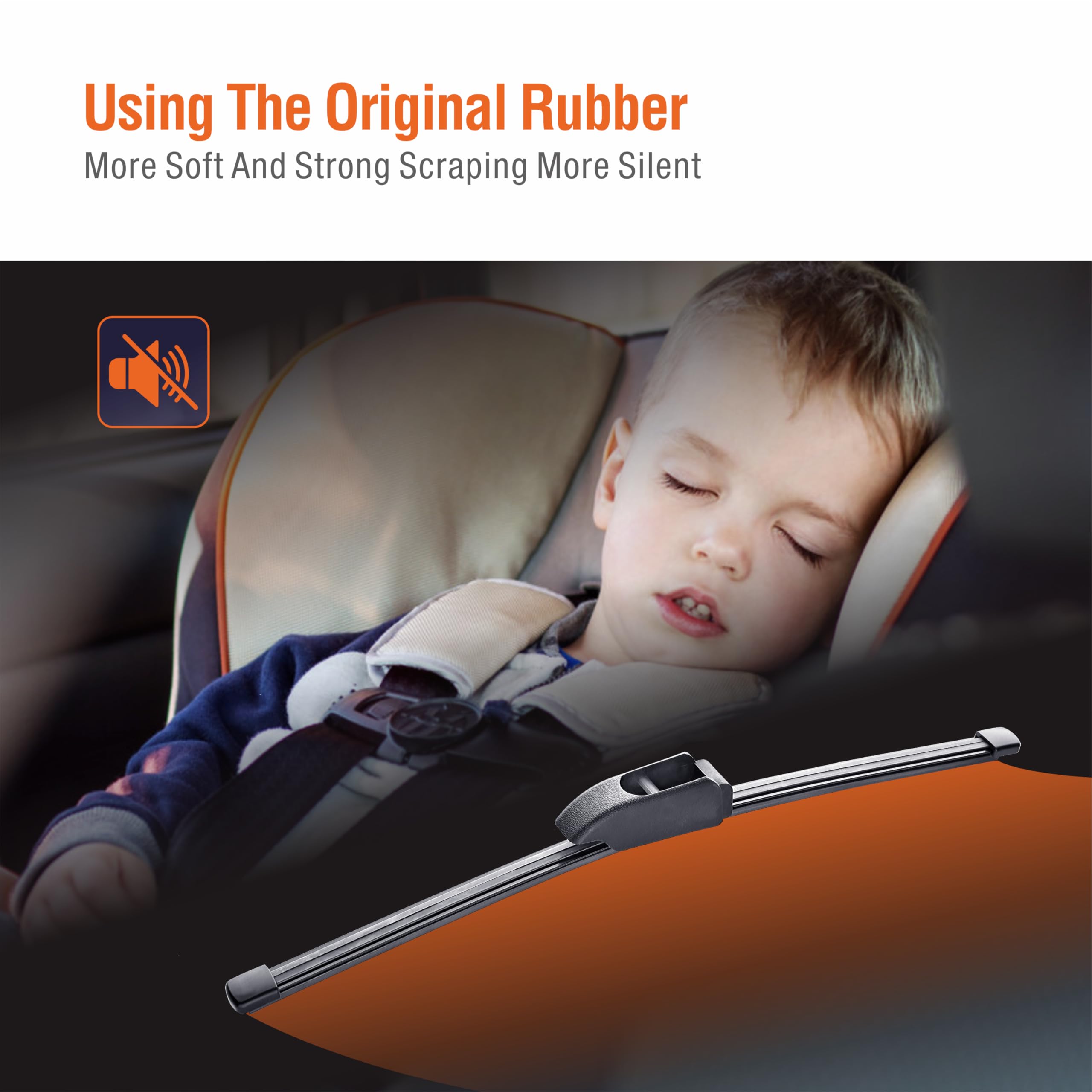 Wowiper 12 Inch (A300H) Rear Wiper Blade Replacement For Kia Niro 2020 2019 2018 2017 /Jaguar F-Pace 2020 2019 2018 2017 Back Wi