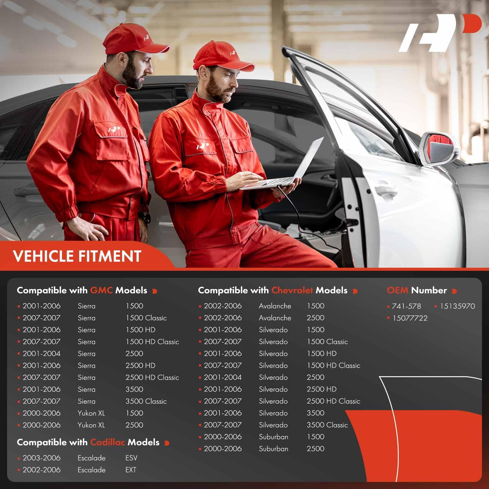 A-Premium Power Window Regulator With Motor Replacement For Chevrolet Silverado 1500 3500 2001-2006 Gmc Sierra 1500 2500 Hd 3500