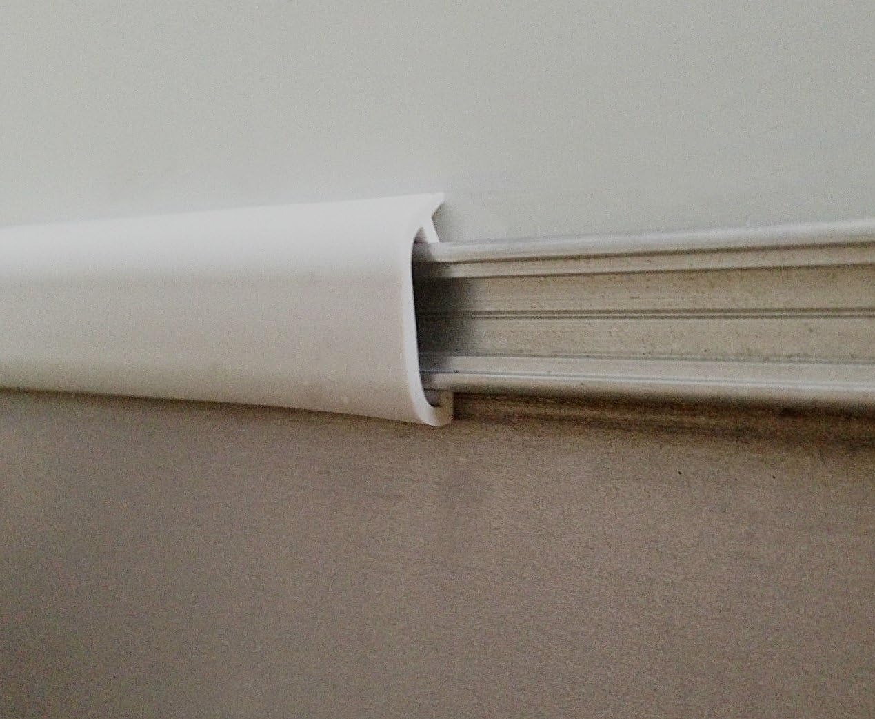 Automotive Authority White RV Marine Camper Vinyl 3/4 x 50' Trim Molding Flexible Screw Cap Cover (50 ft, White)