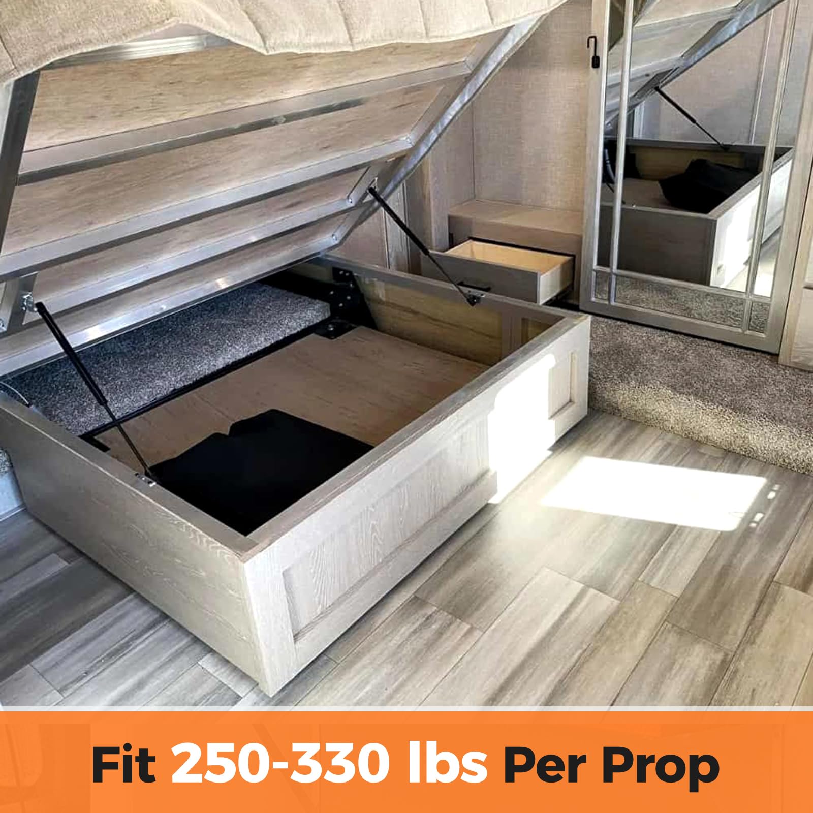 Pamagoo Sf280M300 28 Inch 300 Lbs Gas Struts 28'' Gas Spring Shock Cs2000706 Per Lift For Tonneau Cover Rv Bed Storage Lid Murph