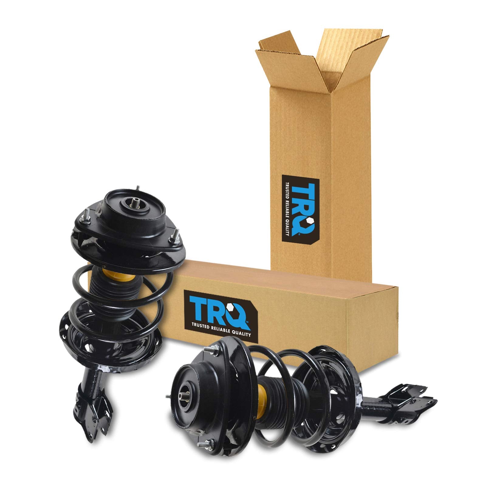 Trq Front Strut & Coil Spring Assembly Set Driver & Passenger Sides Compatible With 05-09 Subaru Outback