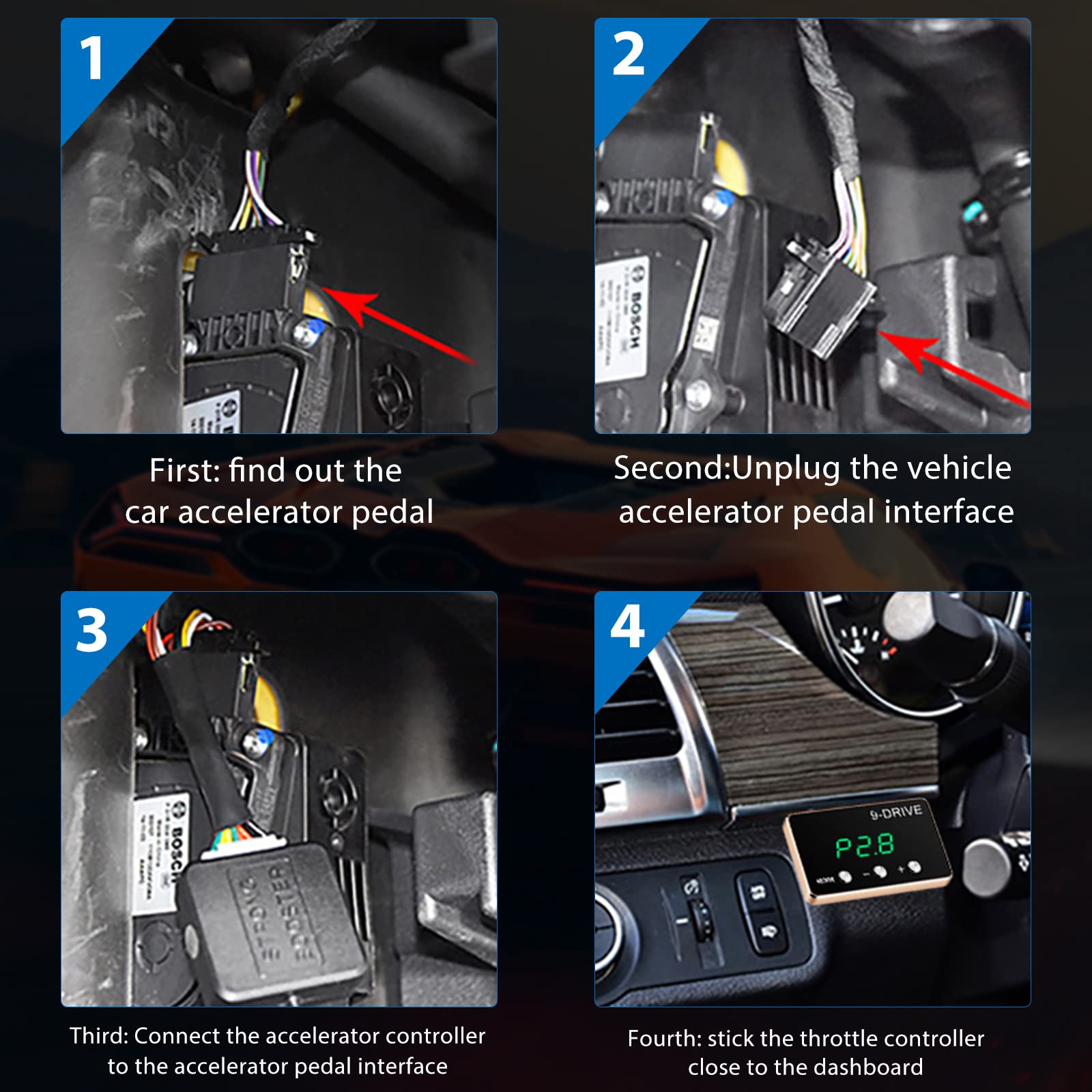 HPEVA Throttle Response Controller 9 Drive for GMC Sierra, Yukon, Silverado, Suburban, Tahoe, Cadillac Escalade - Color 867