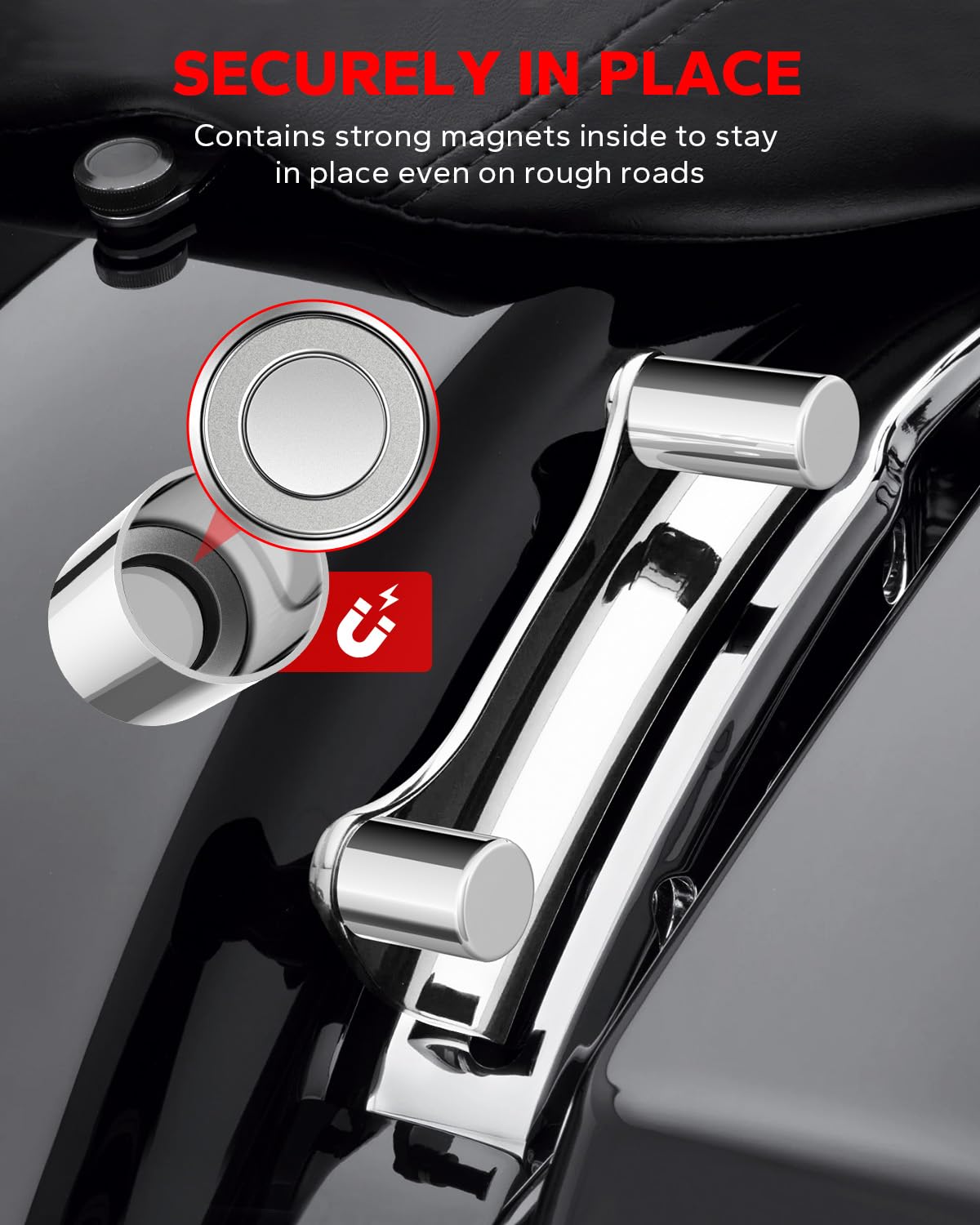 Amazicha Chrome 4 Point Docking Hardware Covers Kit Compatible for Harley Davidson Touring Street Glide, Electra Glide, Road Gli