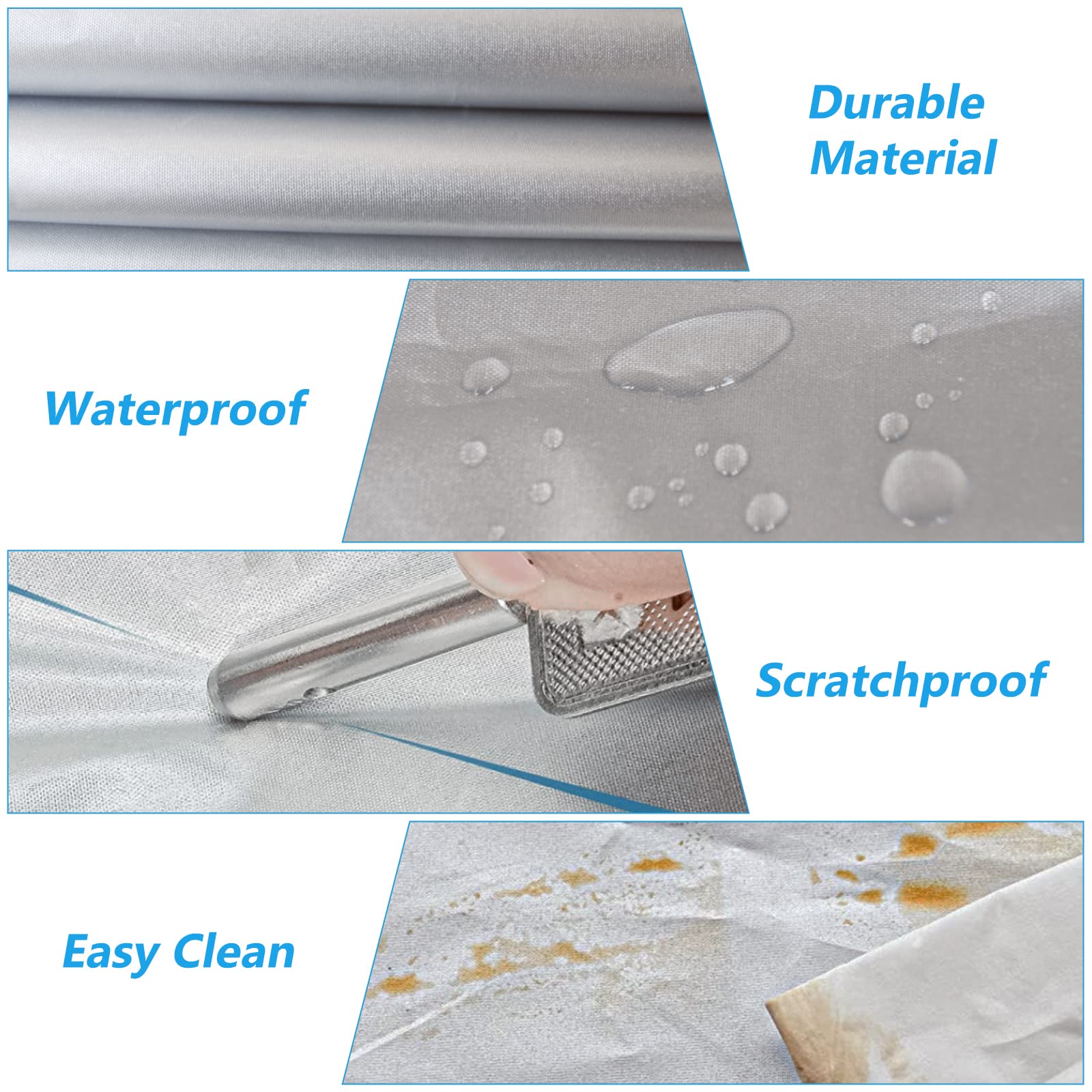 Seazen Car Cover Waterproof All Weather, Full Car Covers Uv Protection/Snowproof/Dustproof, Universal Car Cover 2 Layer With Zip