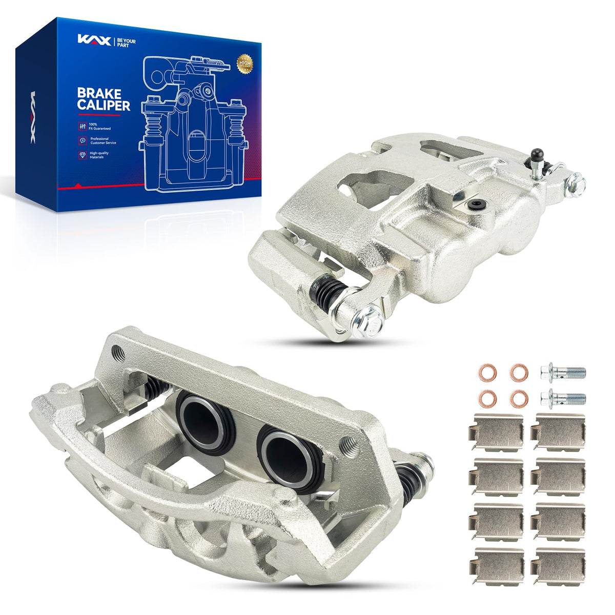 Kax Rear Brake Caliper 18B5472+18B5473 Compatible For F250 Super Duty 2013-2022, F350 Super Duty 2013-2022, Replacement Brake Ca