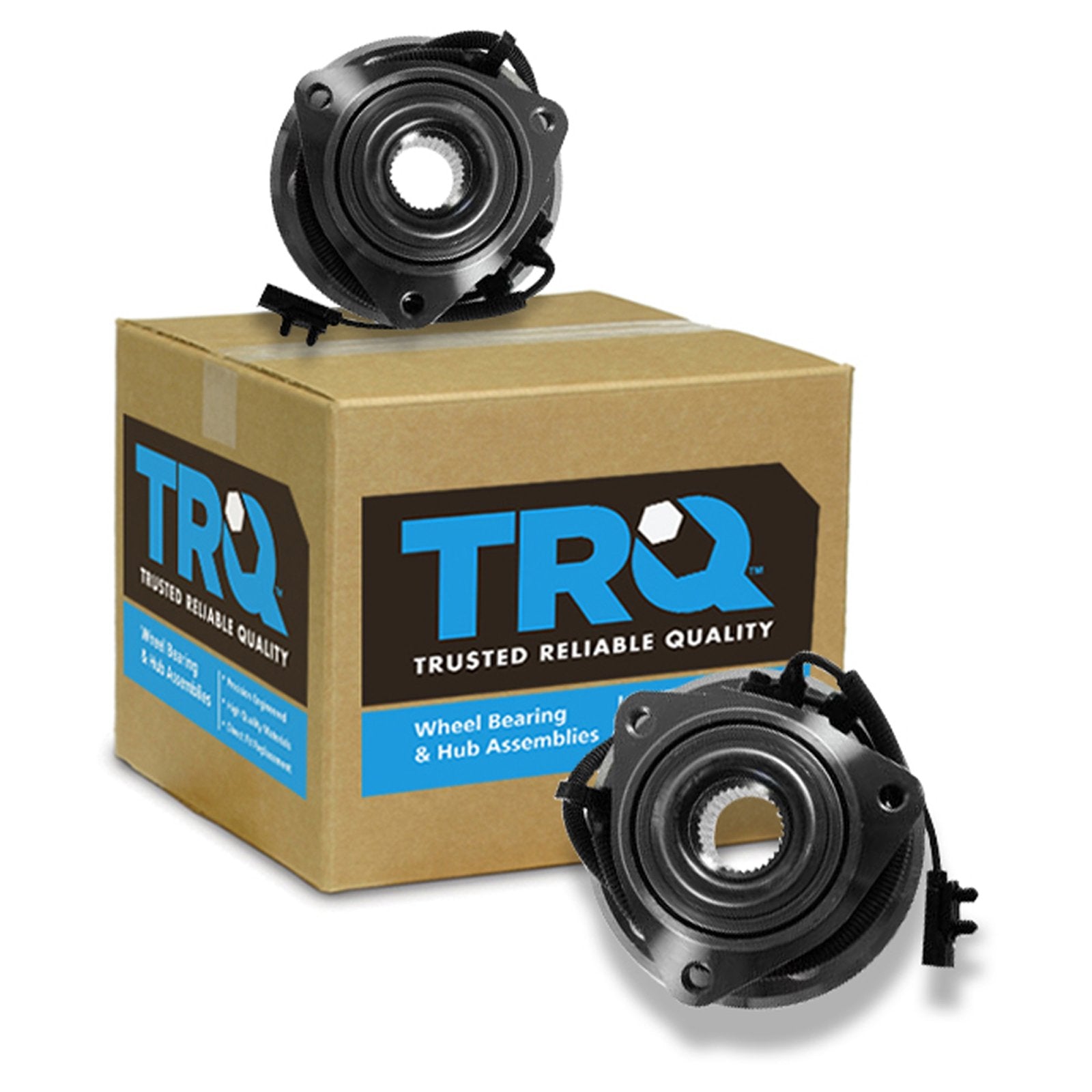 Trq Front Wheel Hub Bearings Assembly Set Compatible With 2007-2011 Dodge Nitro 2008-2012 Jeep Liberty