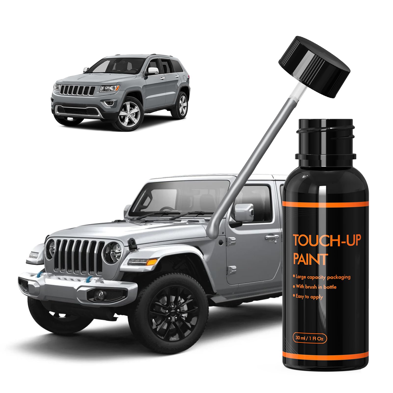 Xtryfun Psc/Jsc Billet Silver Touch Up Paint For Jeep, Diy Car Paint Scratch Repair Kit, Automotive Paint, Quick & Easy Fix Scra