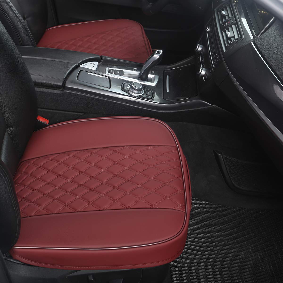 Black Panther 1 Piece Pu Car Seat Cover Front Seat Protector Compatible With 90% Vehicles,Embroidery,Anti-Slip & Full Wrapping B