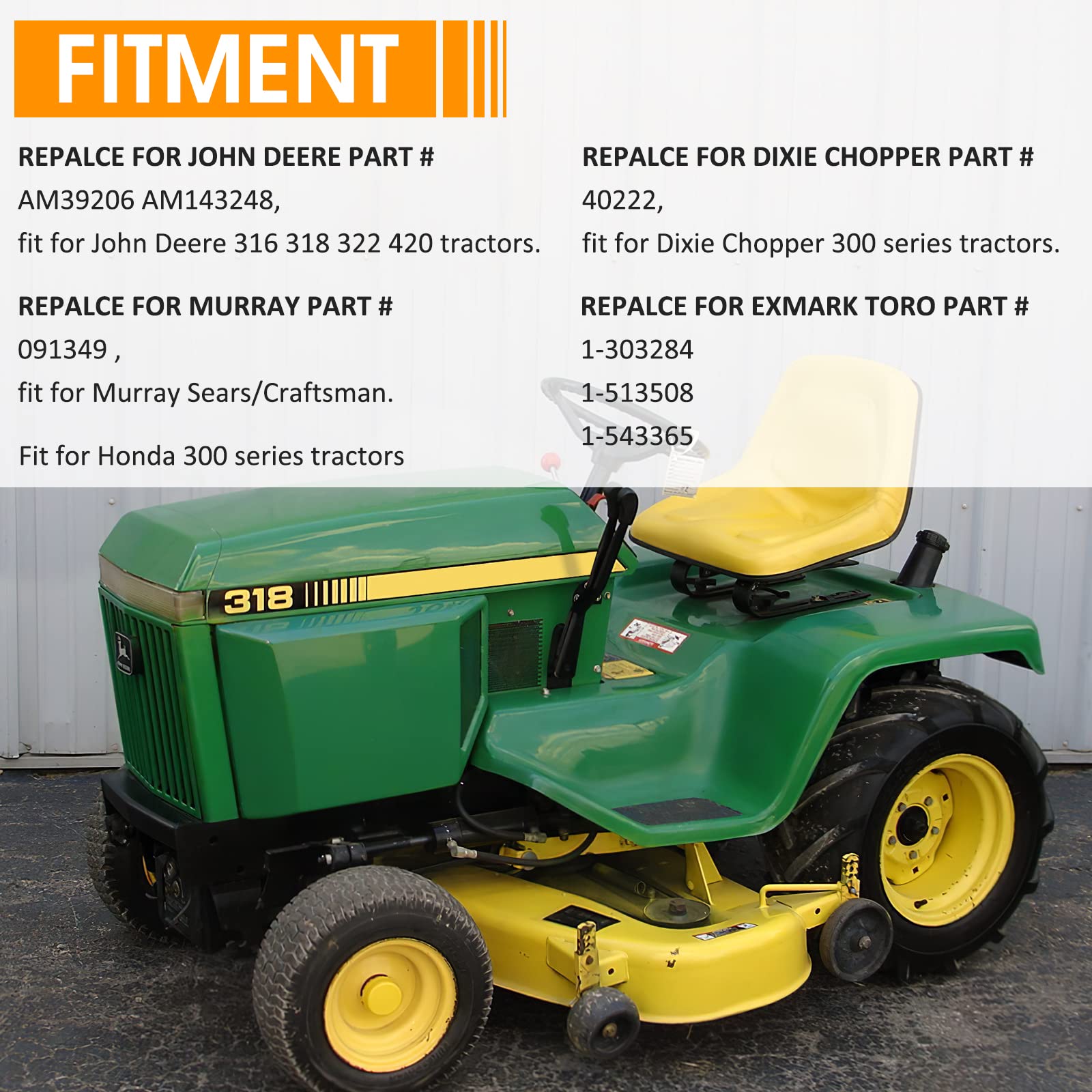 Fuel Gauge Gas Cap 9'' fit for John Deere 316 318 322 420 AM39206 AM143248 Dixie Chopper 40222 Murray 091349 Exmark Toro 1-30328