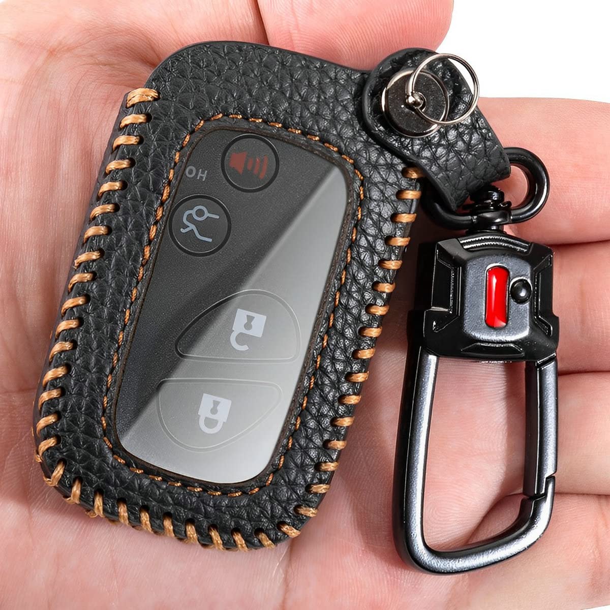 Yonufi For Lexus Key Fob Cover With Keychain Leather Remote Car Smart Key Case Holder For Rx350 Rx450H Ct200H Is250 Ls460 Gx460 
