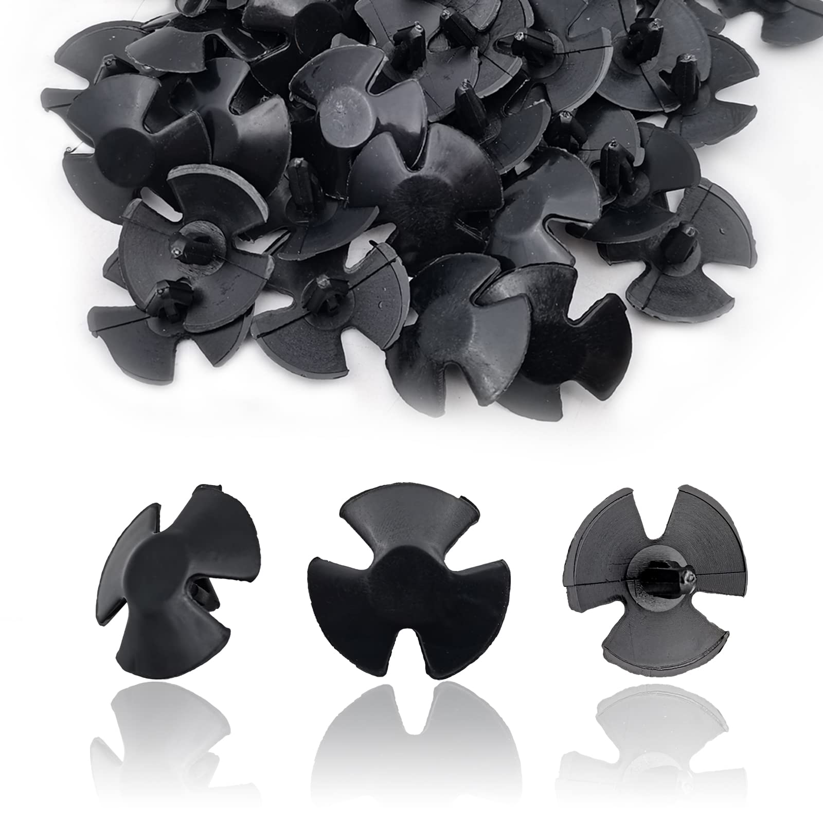 20Pcs Hood Insulation Retainers OEM 4878883AA Replace LH LHS Nylon Clip Plastic Retainers Fasteners Push Type Push Pin Screws Co