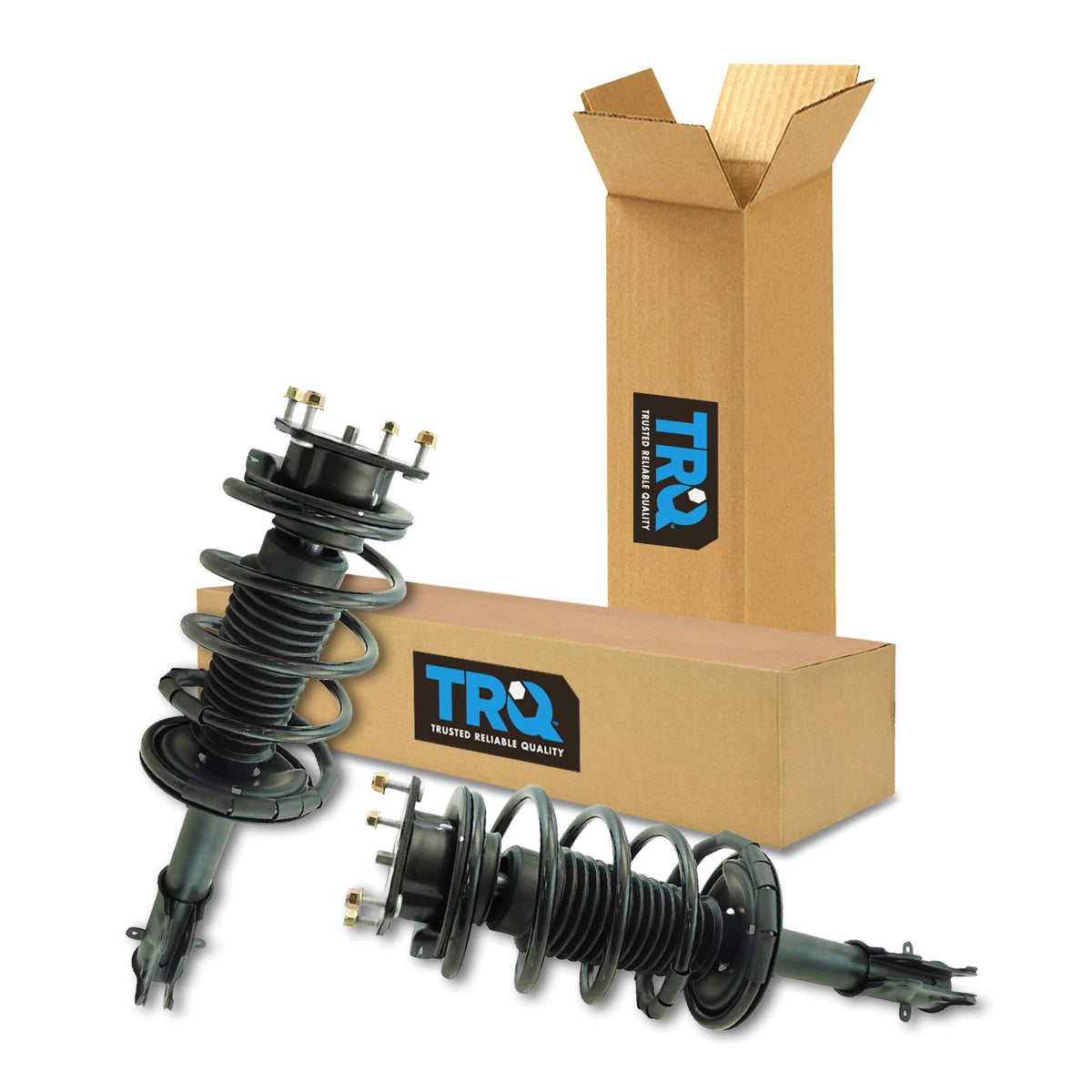 Trq Front Strut & Coil Spring Assembly Set Driver & Passenger Sides Compatible With 11-14 Ford Mustang