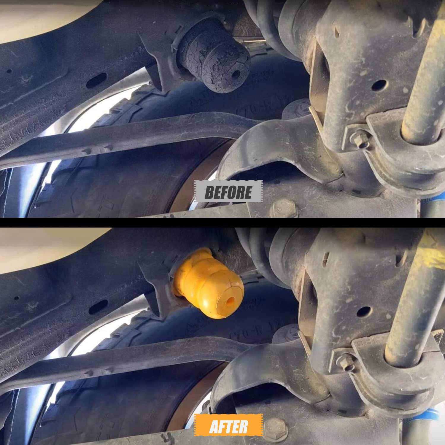 Two Control Arm Bumpers And Two Control Rear Axle Bumpers Replace 15153958 905-208 15039397 Compatible With Chevy Suburban Avalanche Gmc Yukon (Arm Bumpers And Axle Bumpers)