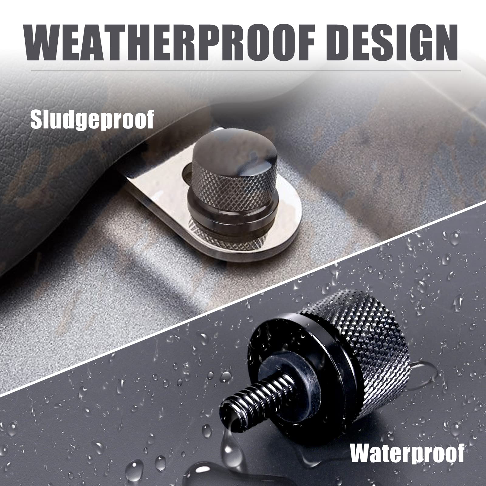 Hutexico Street Glide Sportster Seat Bolt For Harley, Motorcycle Rear Fender Knurled Screw For Dyna Sportster Softail Road Glide Street Touring King Cvo Electra Iron 883 Bob 1996-2023